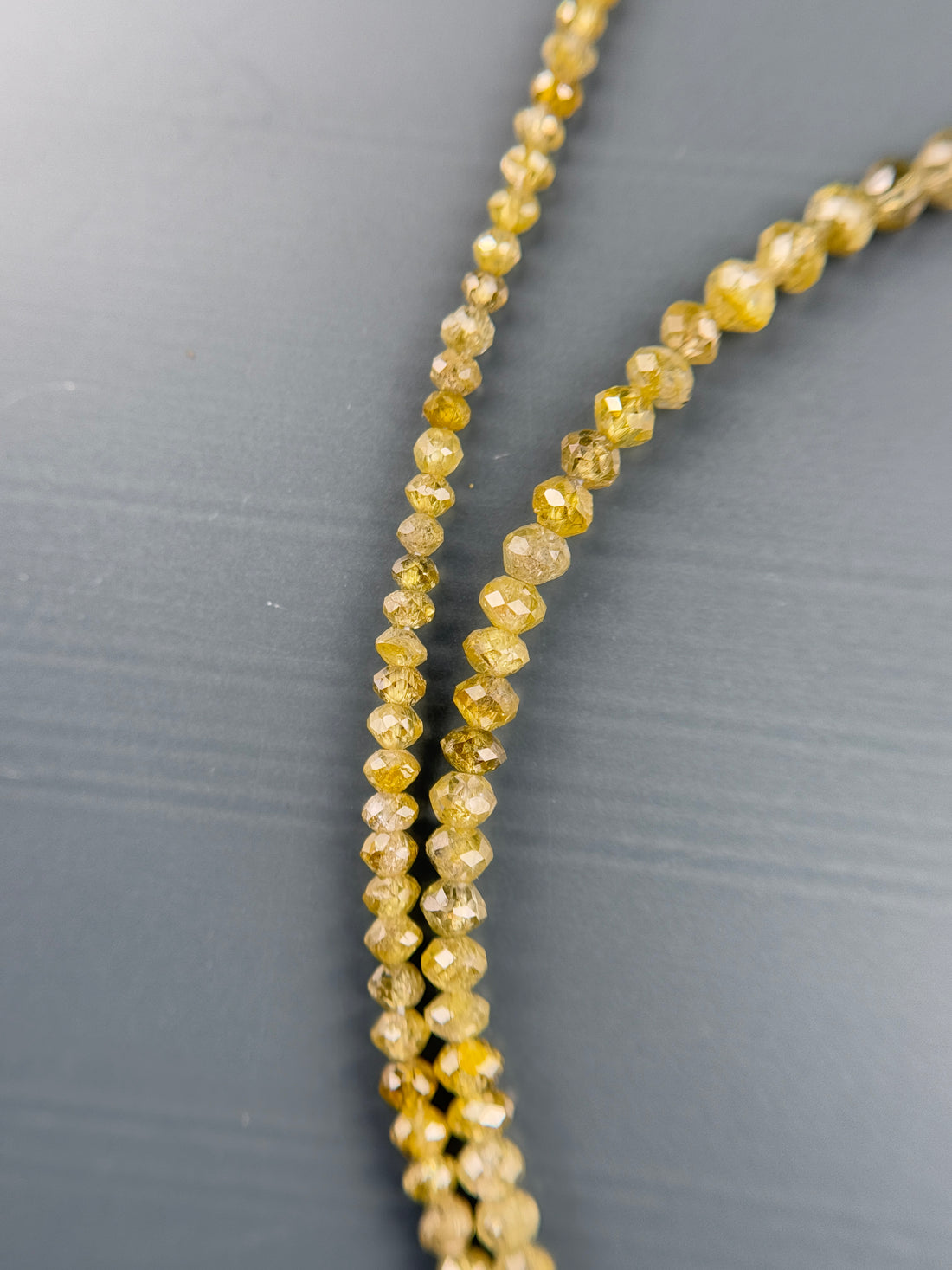 2.5 MM Round Beads Rose Cut Yellow Natural Fancy Diamond
