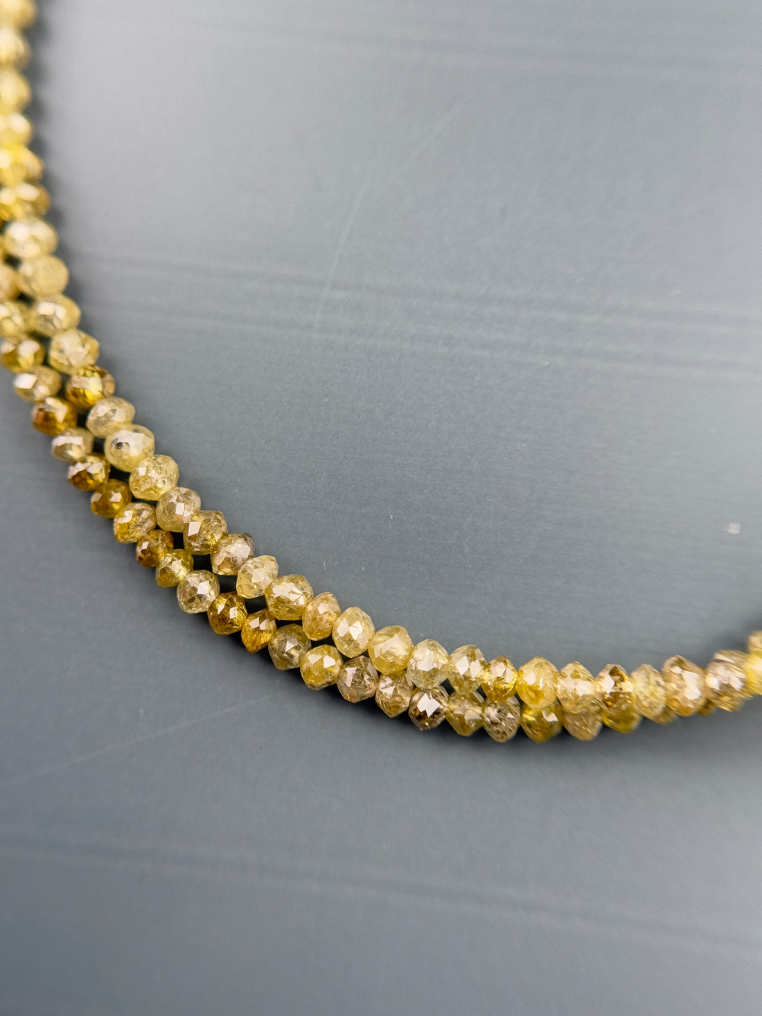 2.5 MM Round Beads Rose Cut Yellow Natural Fancy Diamond