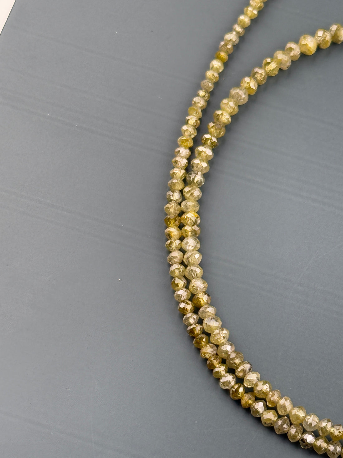 2.5 MM Round Beads Rose Cut Yellow Natural Fancy Diamond