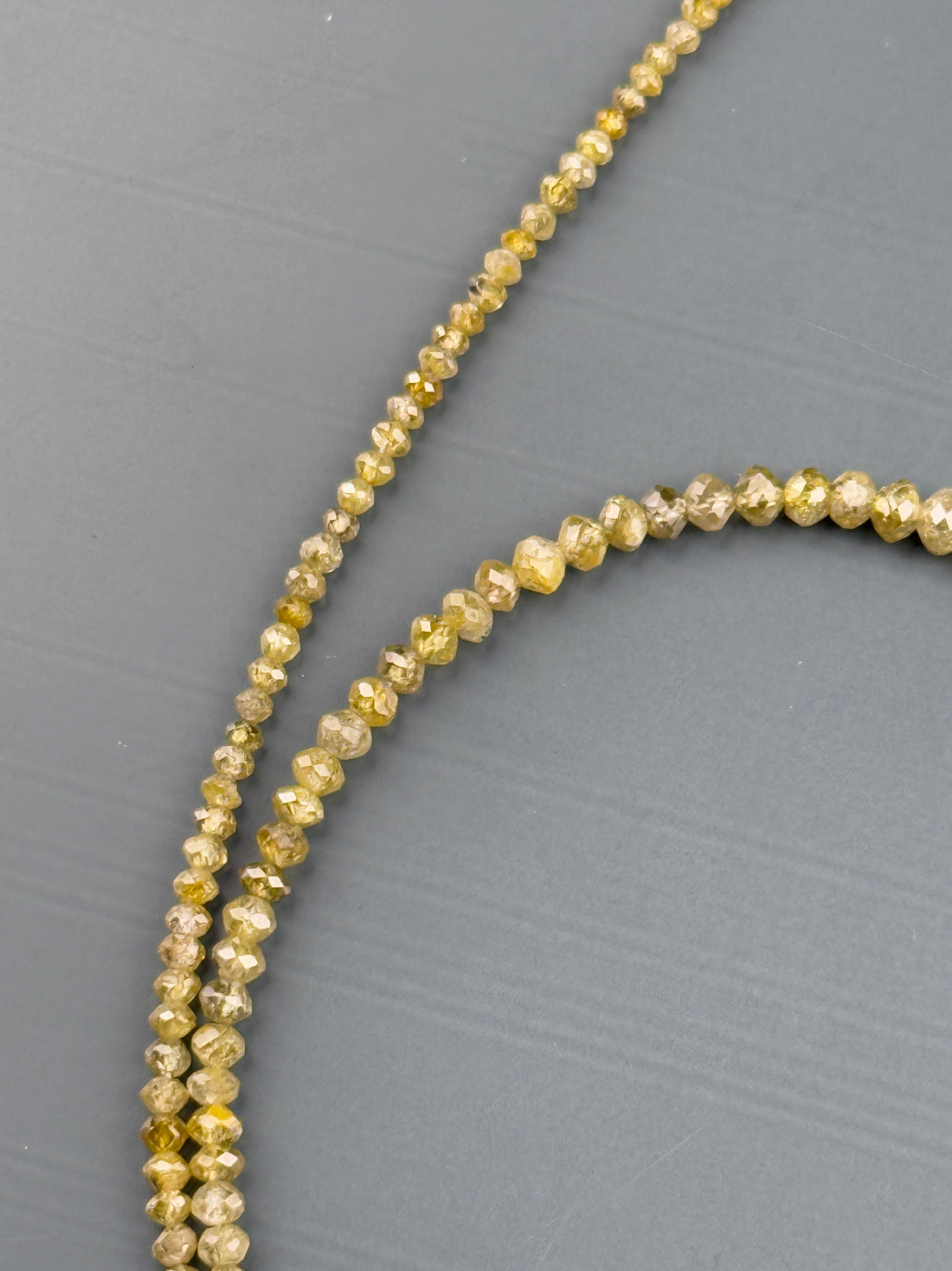 2.5 MM Round Beads Rose Cut Yellow Natural Fancy Diamond