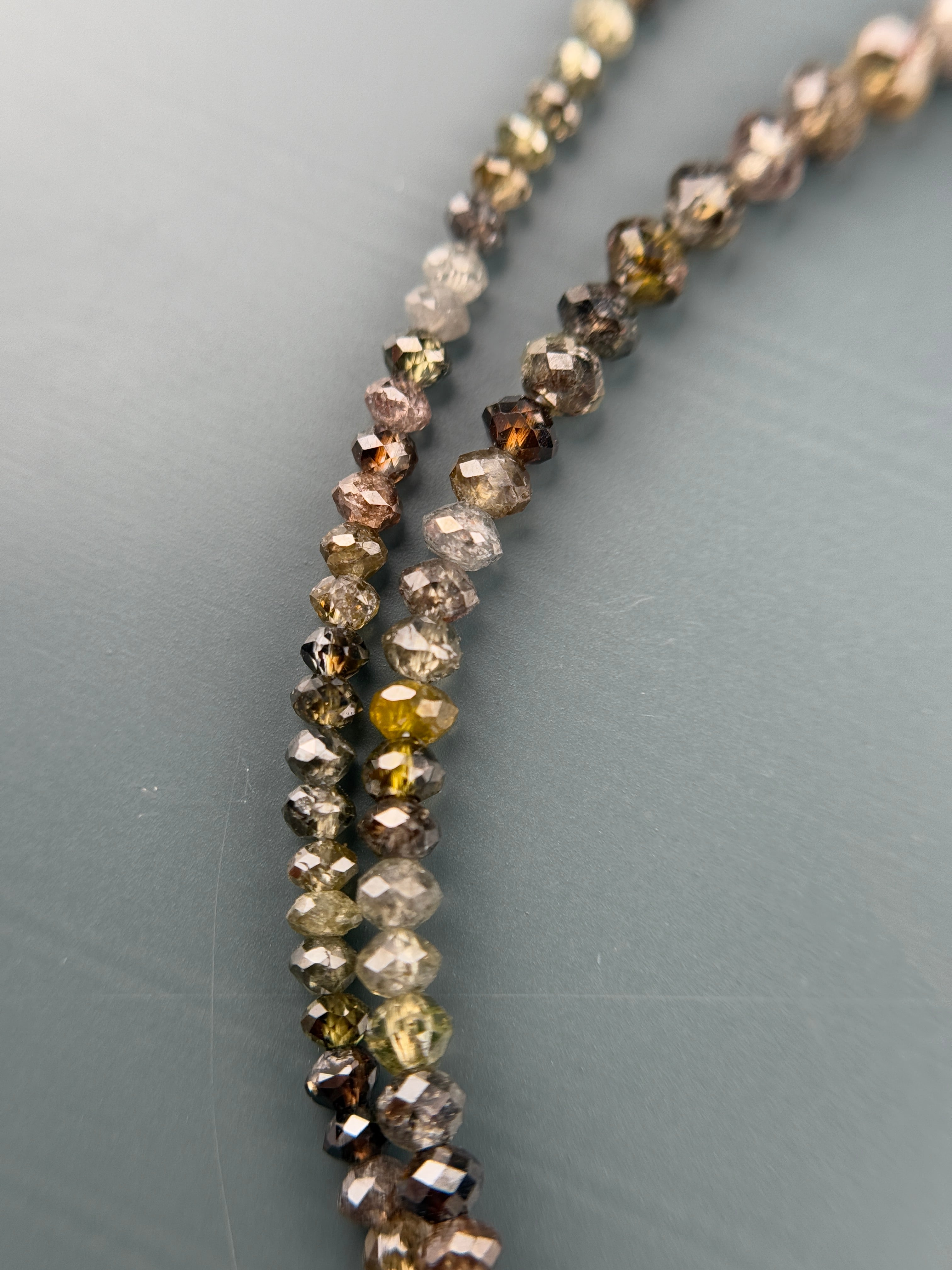 2 to 2.5 MM Round Beads Rose Cut Mix Natural Fancy Diamond