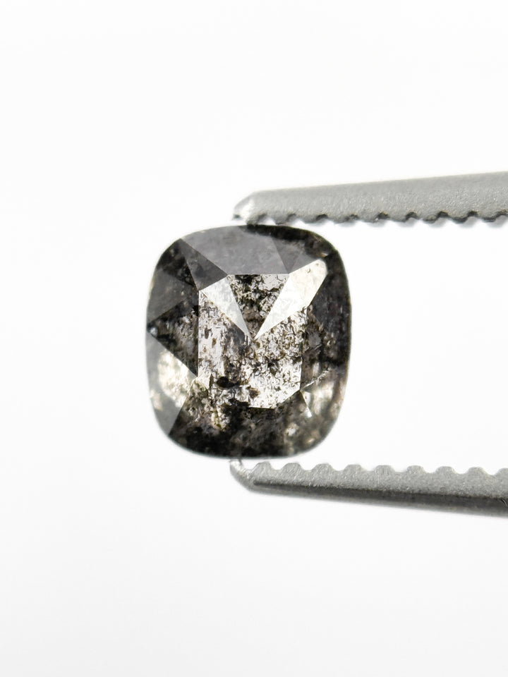 0.56 Ct Cushion Rose Cut Grey Natural Minimalist Diamond