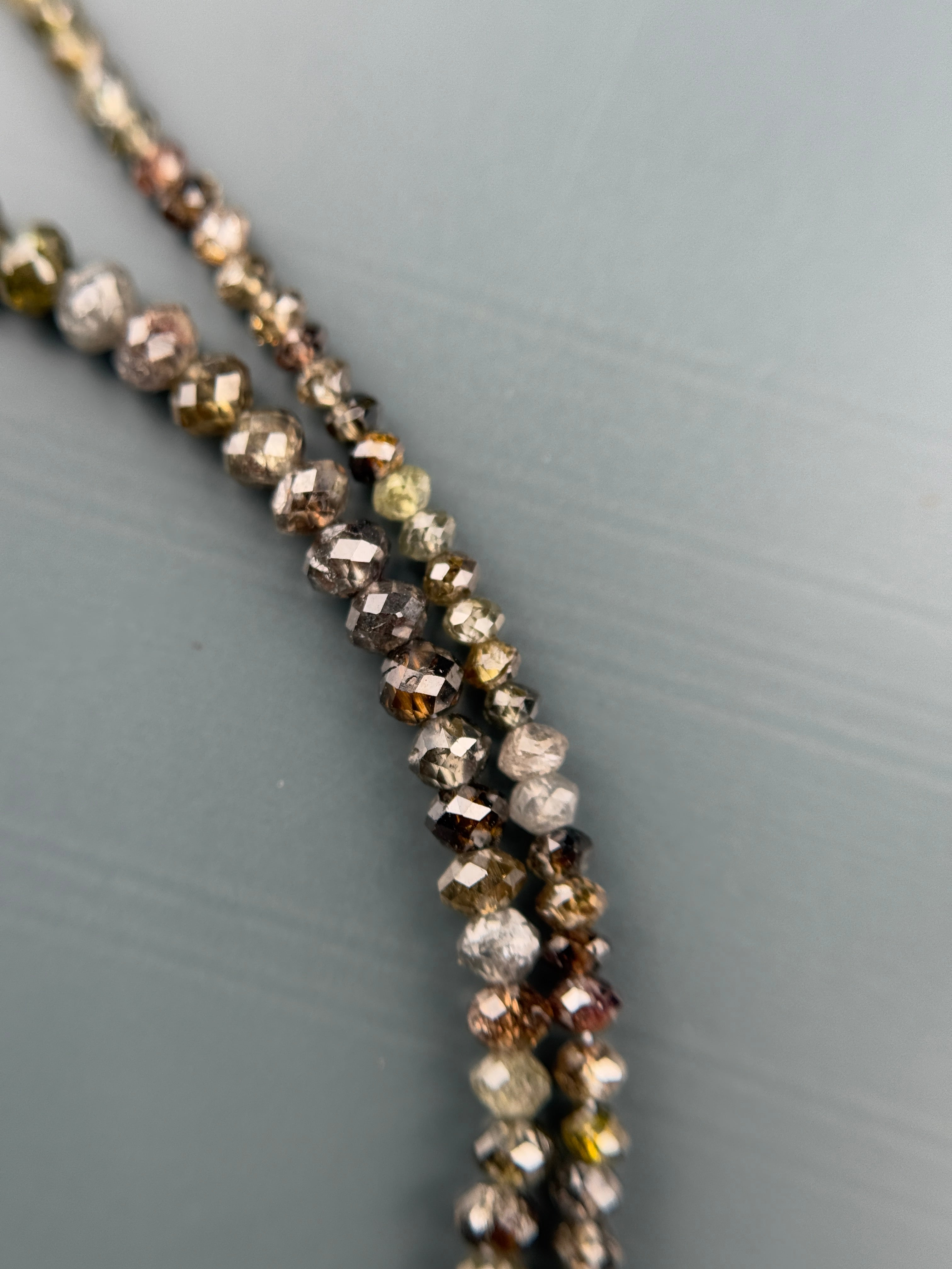 2 to 2.5 MM Round Beads Rose Cut Mix Natural Fancy Diamond