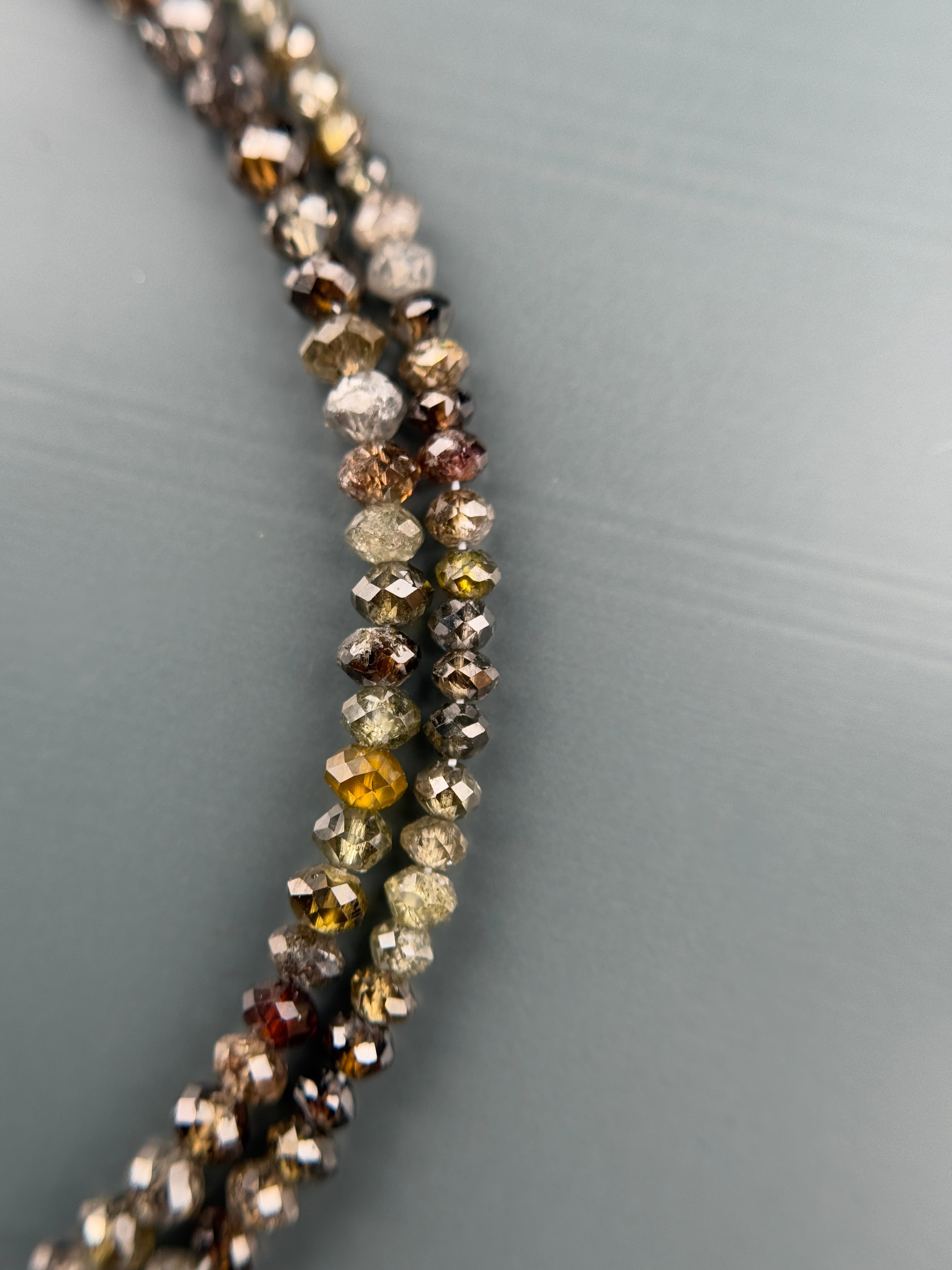 2 to 2.5 MM Round Beads Rose Cut Mix Natural Fancy Diamond