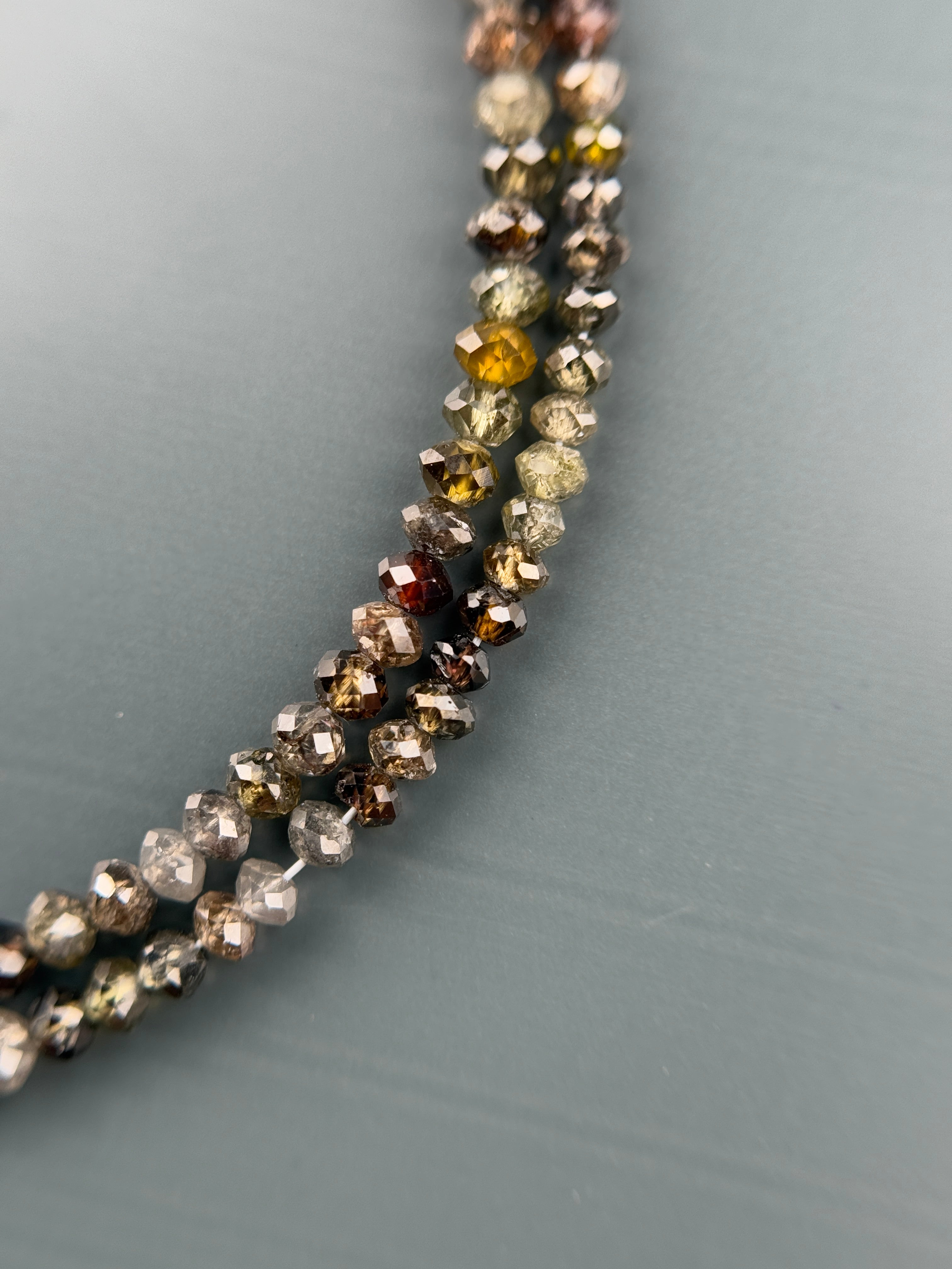 2 to 2.5 MM Round Beads Rose Cut Mix Natural Fancy Diamond