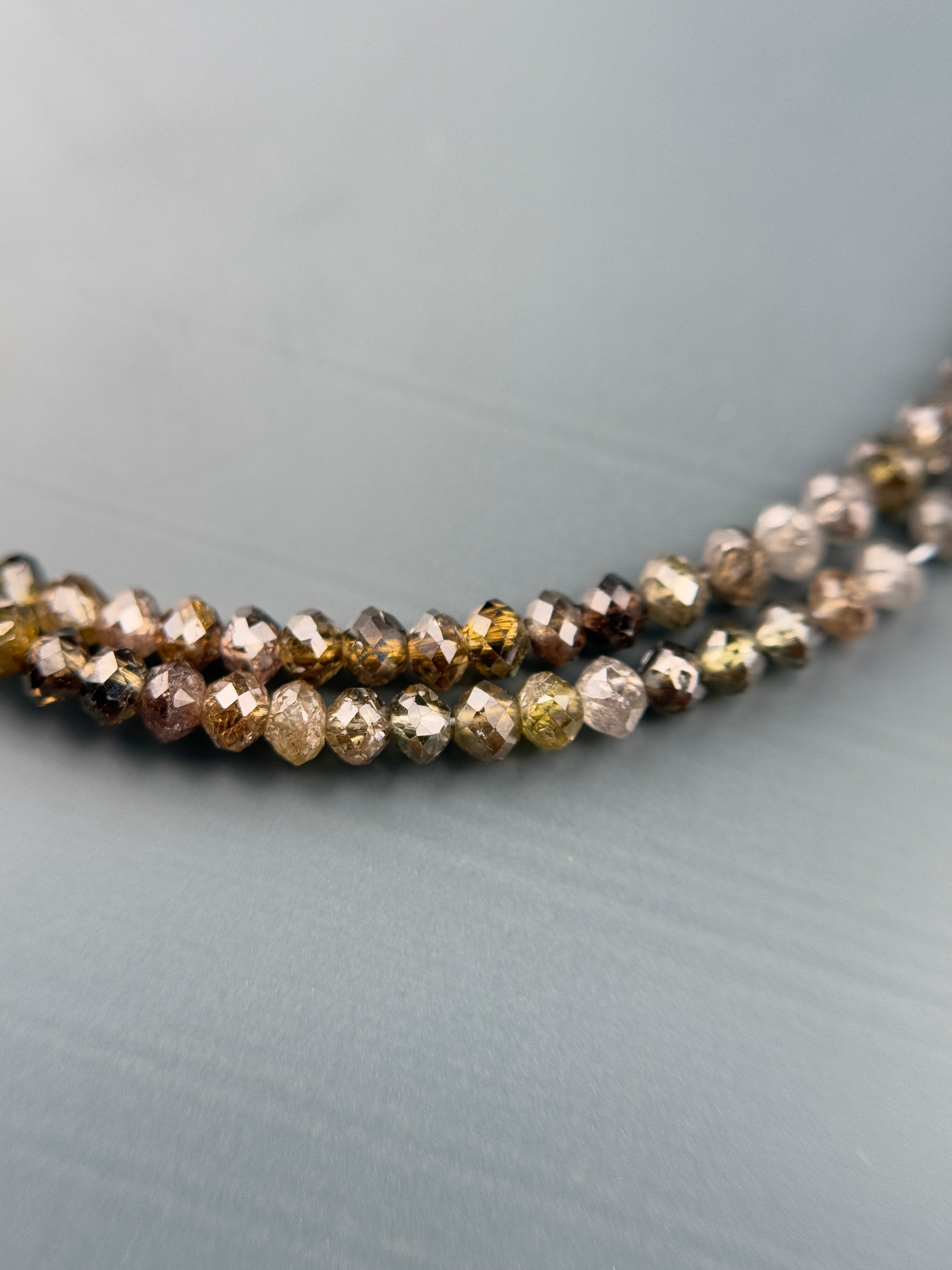 2 to 2.5 MM Round Beads Rose Cut Mix Natural Fancy Diamond