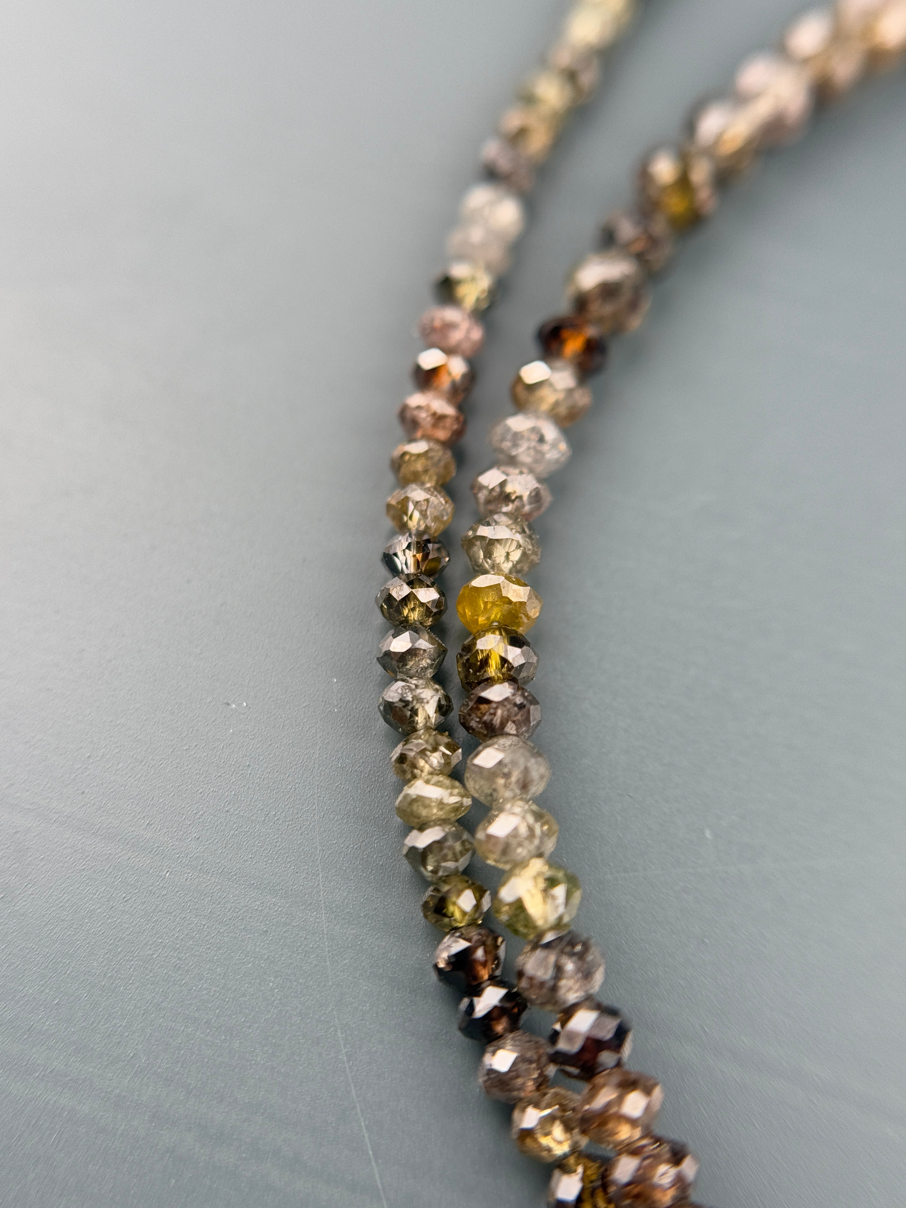2 to 2.5 MM Round Beads Rose Cut Mix Natural Fancy Diamond