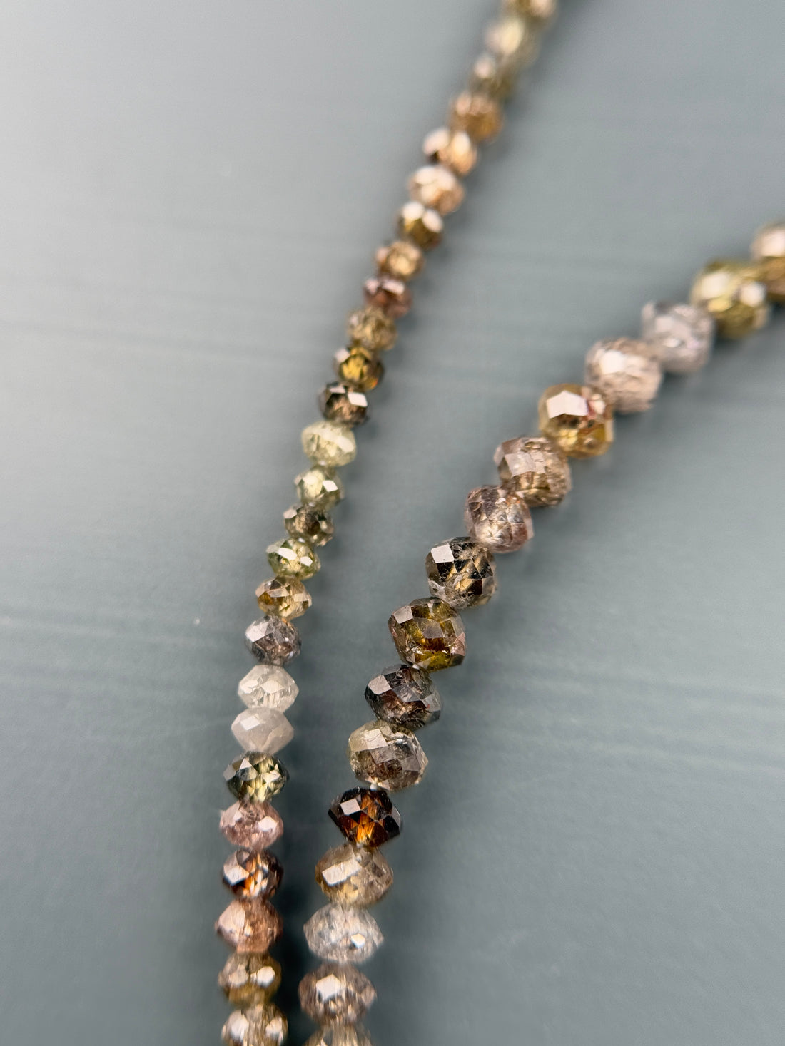 2 to 2.5 MM Round Beads Rose Cut Mix Natural Fancy Diamond