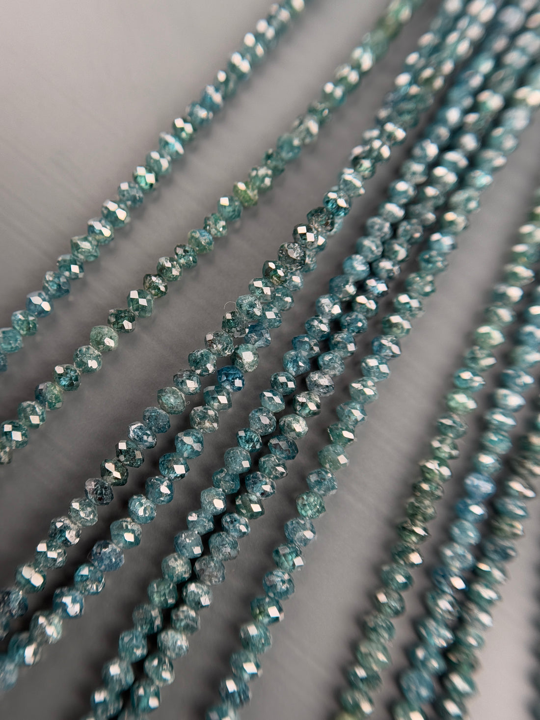 2 to 2.5 MM Round Beads Rose Cut Blue Natural Minimal Diamond