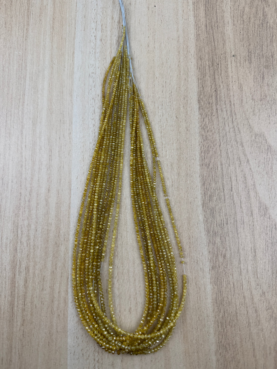 2 to 2.5 MM Round Beads Rose Cut Yellow Natural Minimal Diamond