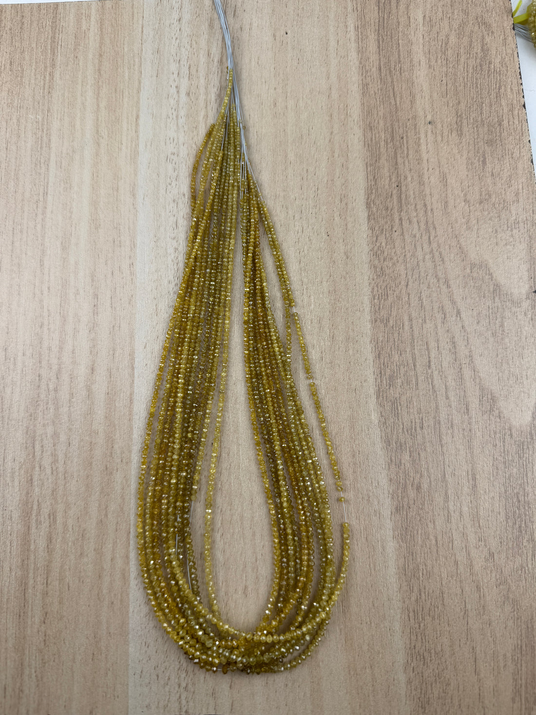 2 to 2.5 MM Round Beads Rose Cut Yellow Natural Minimal Diamond