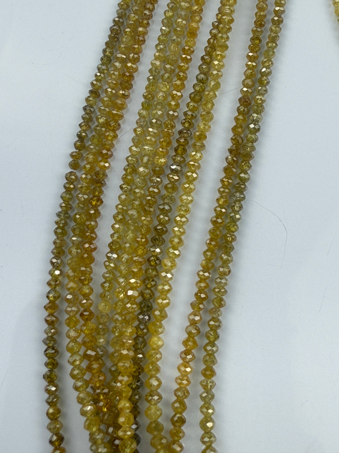 2 to 2.5 MM Round Beads Rose Cut Yellow Natural Minimal Diamond