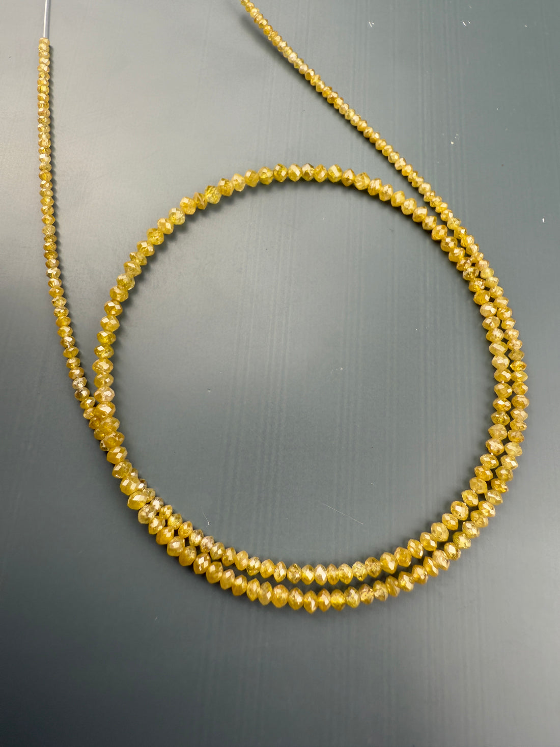 2 to 2.5 MM Round Beads Rose Cut Yellow Natural Polished Diamond