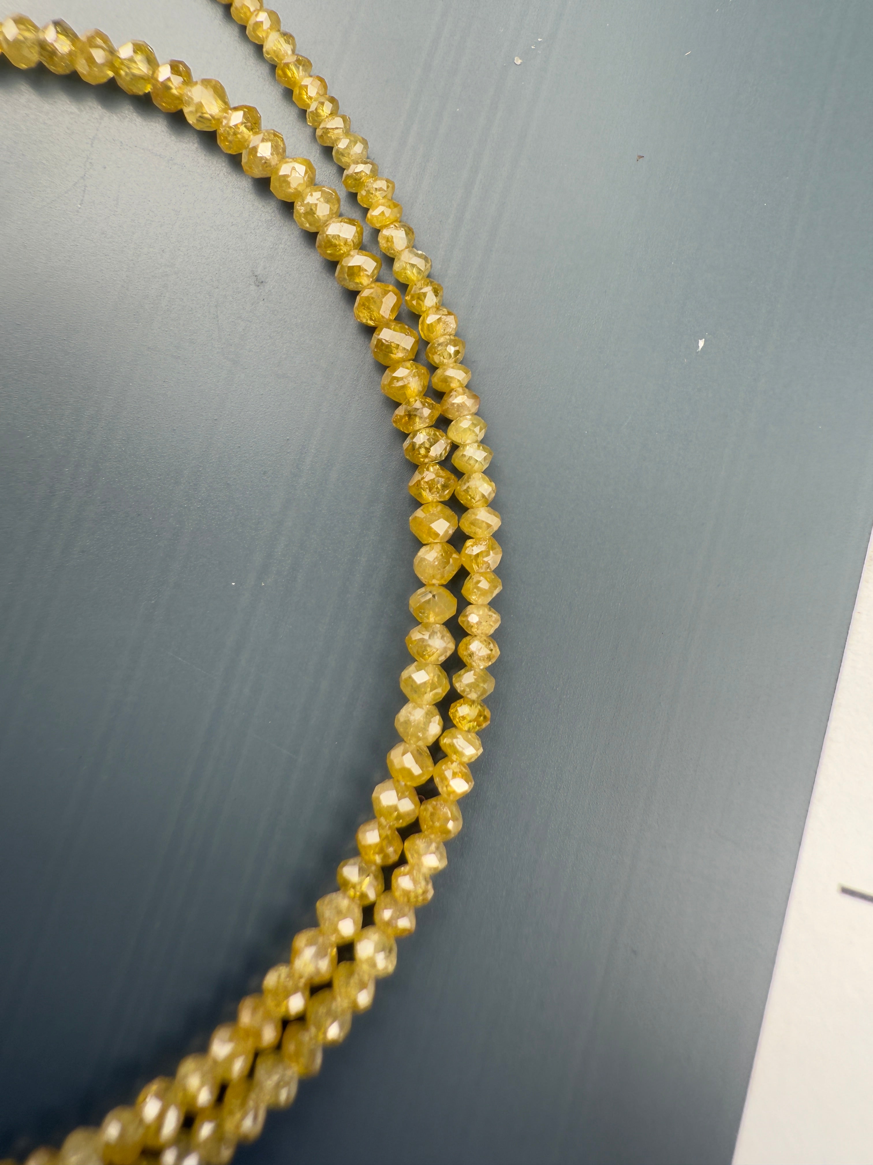 2 to 2.5 MM Round Beads Rose Cut Yellow Natural Polished Diamond