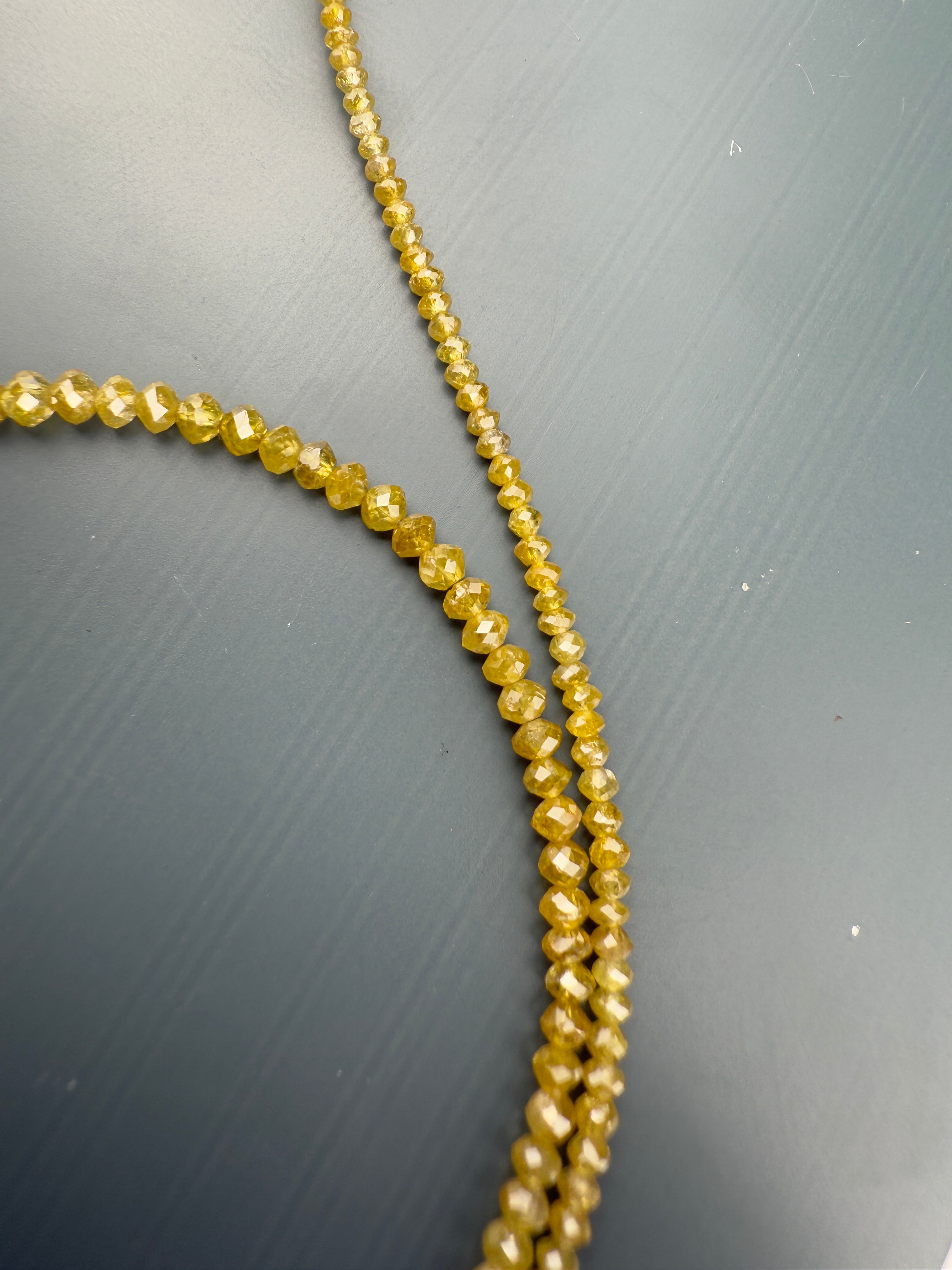 2 to 2.5 MM Round Beads Rose Cut Yellow Natural Polished Diamond