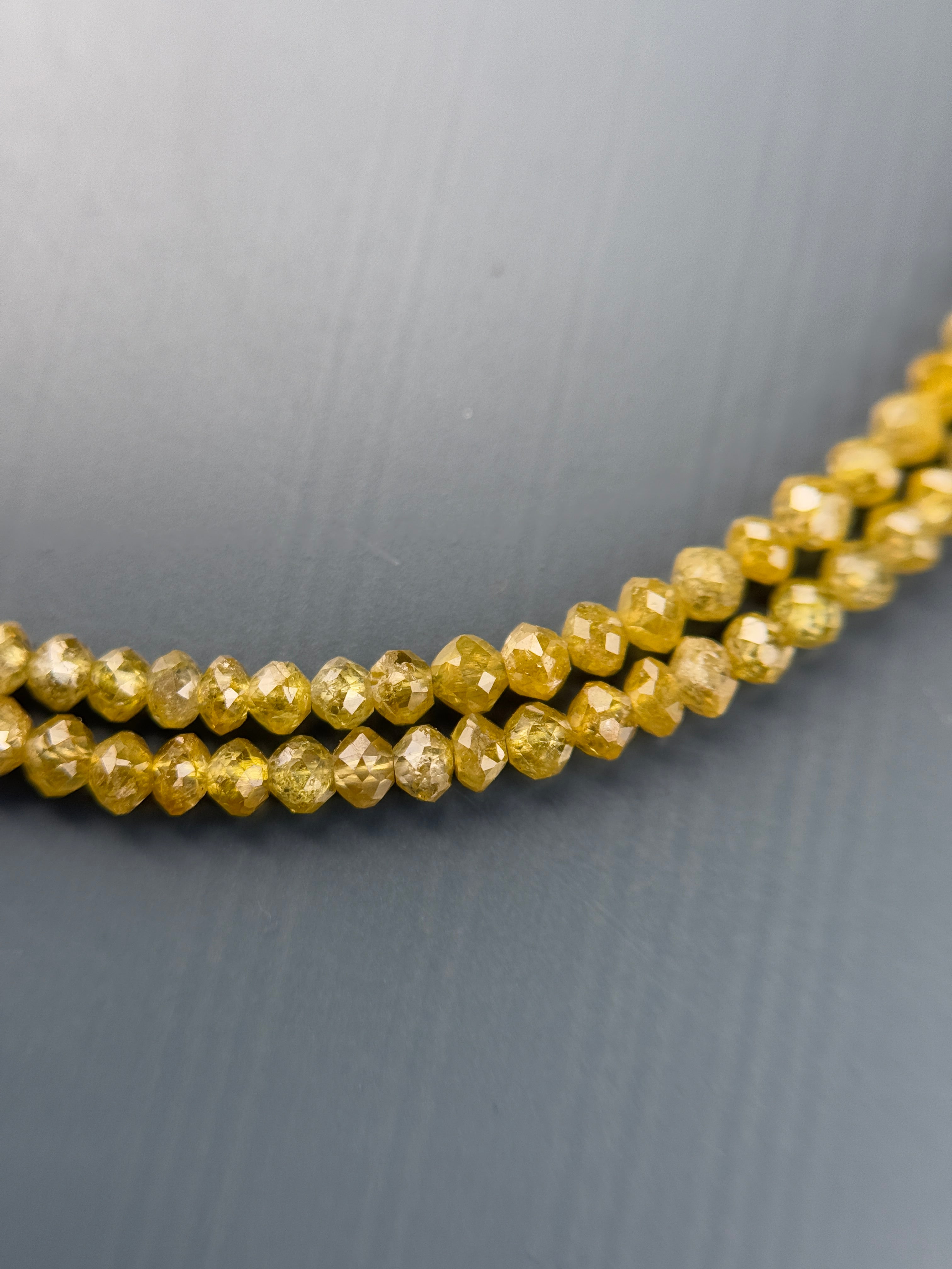 2 to 2.5 MM Round Beads Rose Cut Yellow Natural Polished Diamond