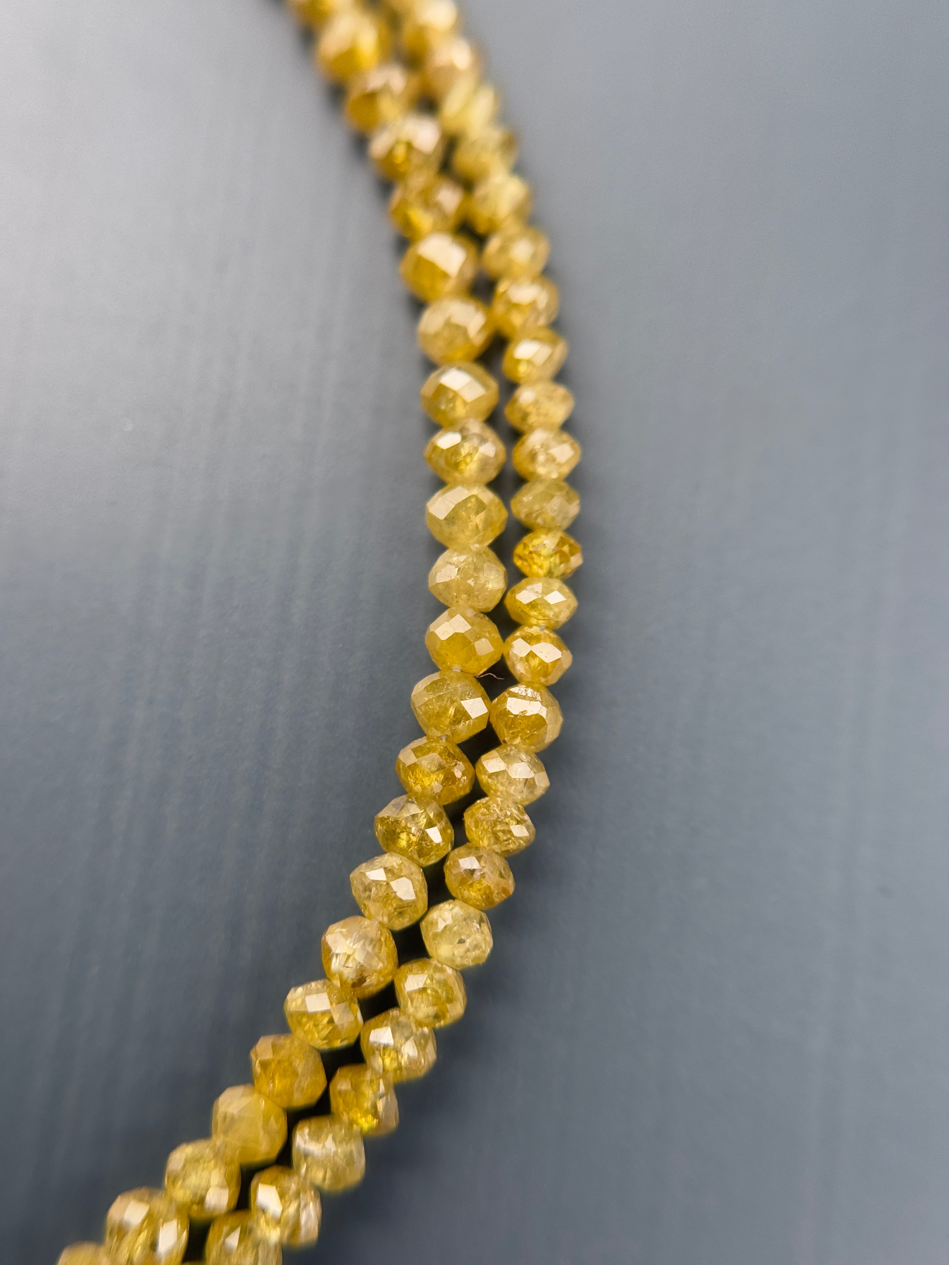 2 to 2.5 MM Round Beads Rose Cut Yellow Natural Polished Diamond