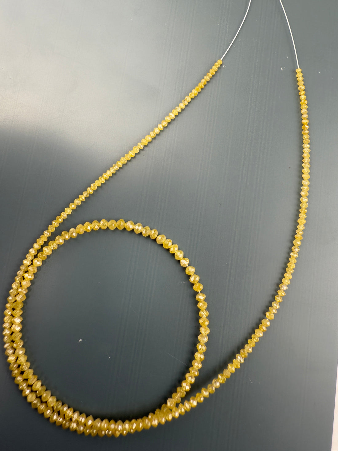 2 to 2.5 MM Round Beads Rose Cut Light Yellow Natural Polished Diamond