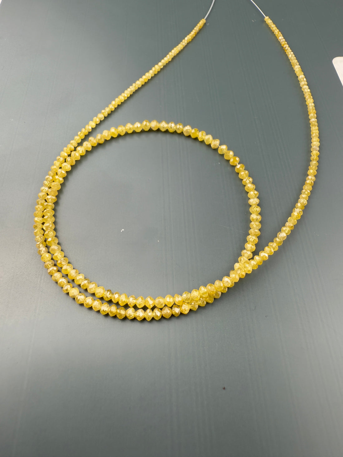 2 to 2.5 MM Round Beads Rose Cut Light Yellow Natural Polished Diamond