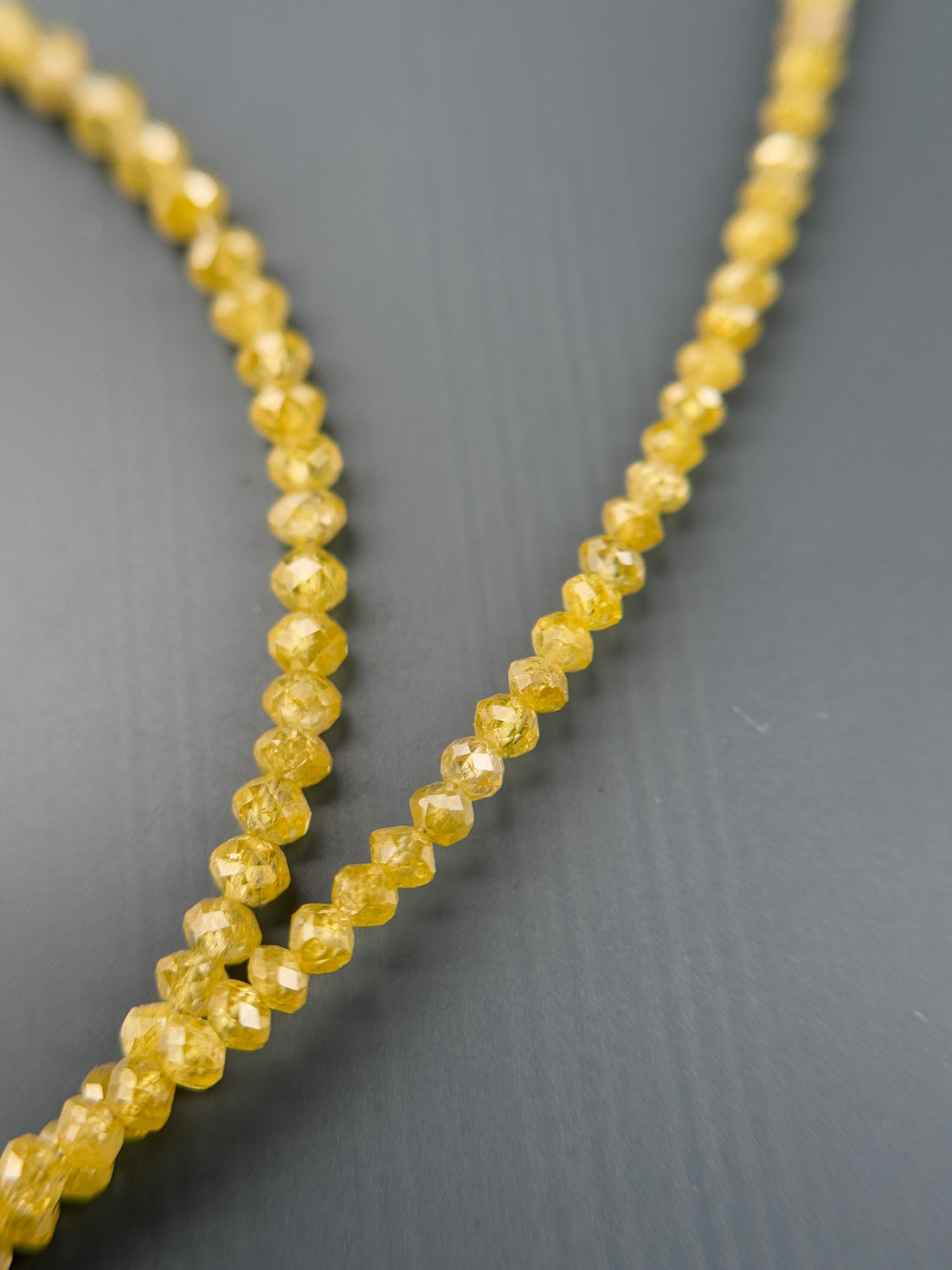 2 to 2.5 MM Round Beads Rose Cut Light Yellow Natural Polished Diamond