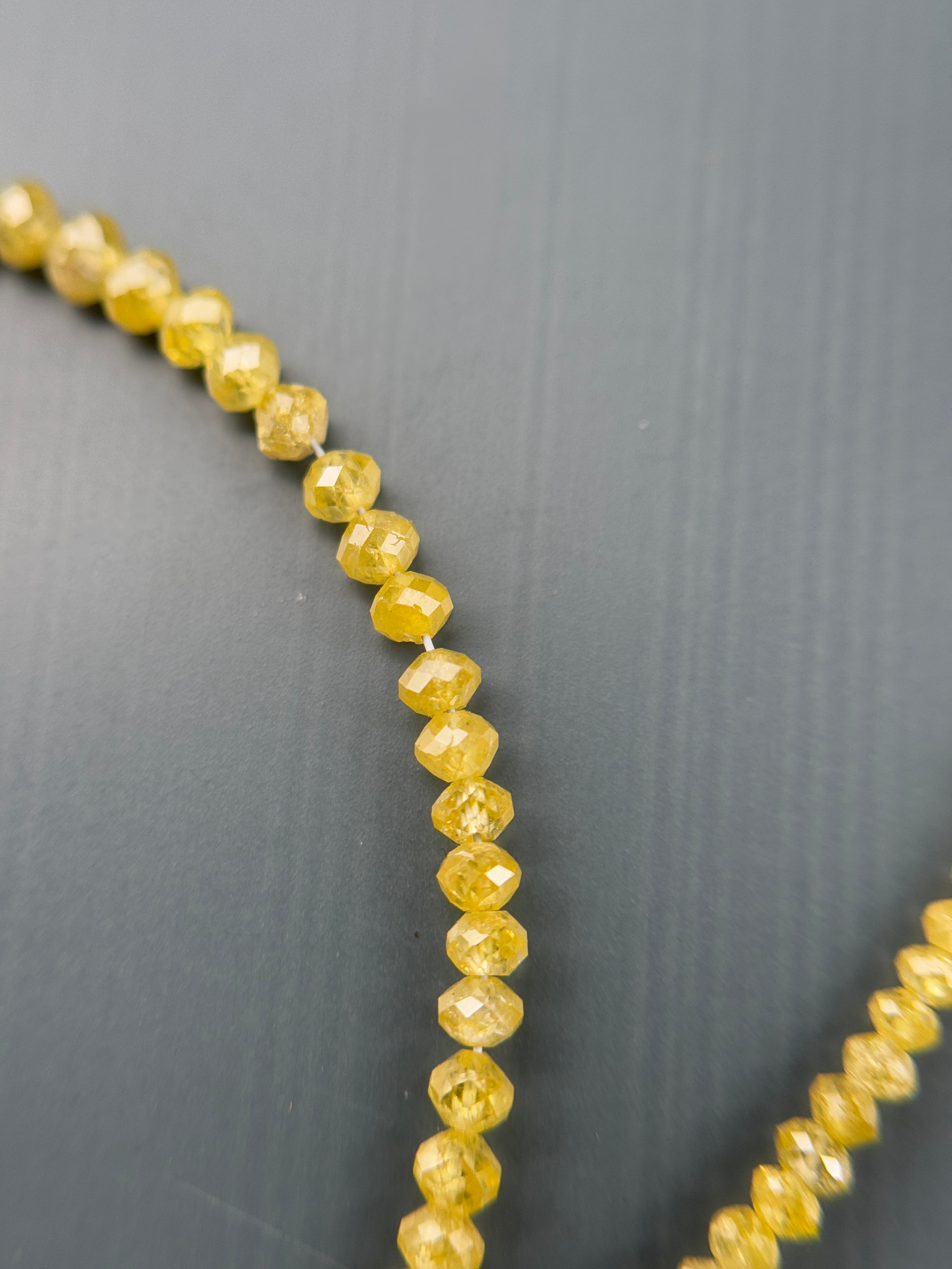 2 to 2.5 MM Round Beads Rose Cut Light Yellow Natural Polished Diamond
