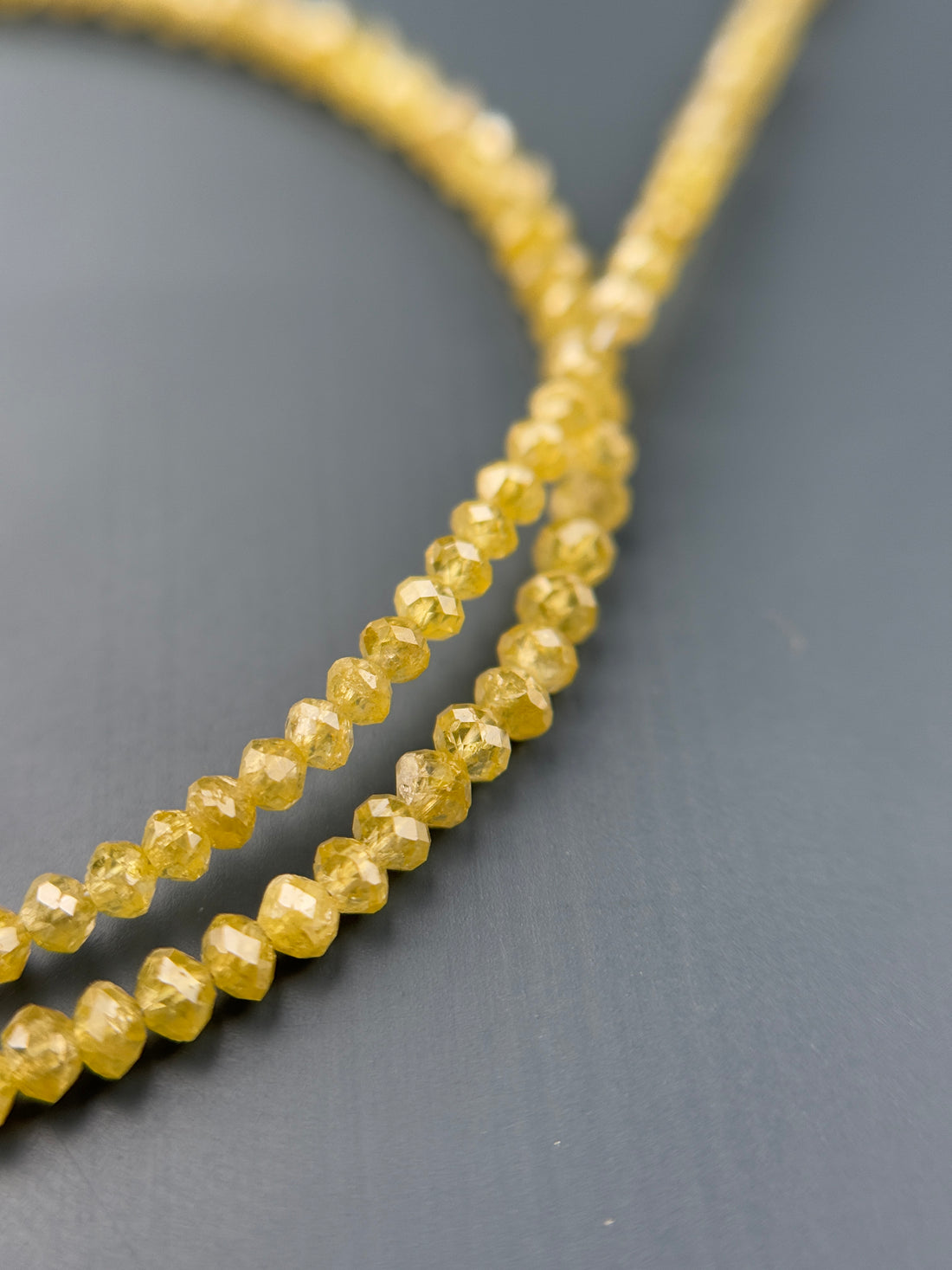 2 to 2.5 MM Round Beads Rose Cut Light Yellow Natural Polished Diamond