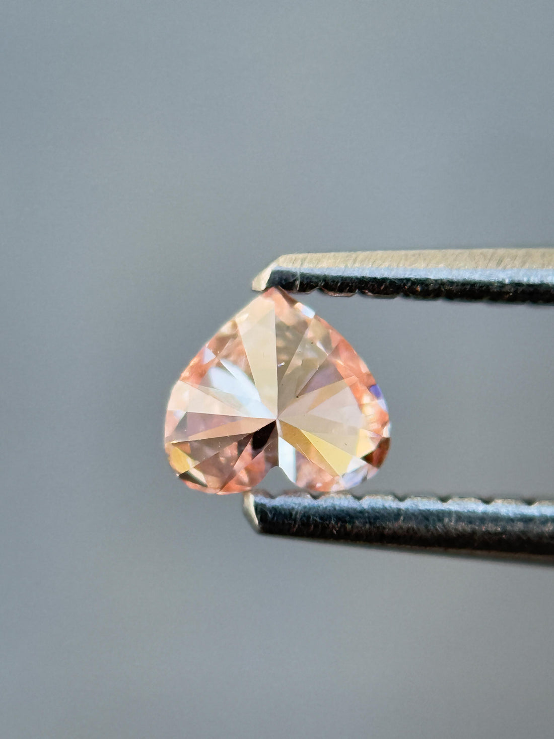 0.23 Ct Heart Rose Cut Grey Natural Salt and Pepper Diamond