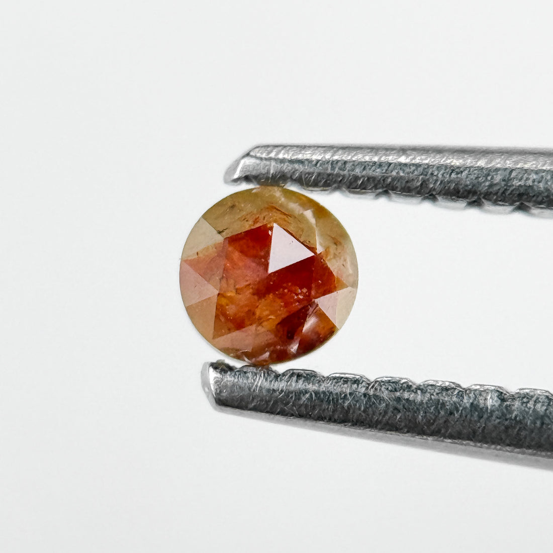 0.15 Ct Round Rose Cut Reddish Natural Fancy Diamond