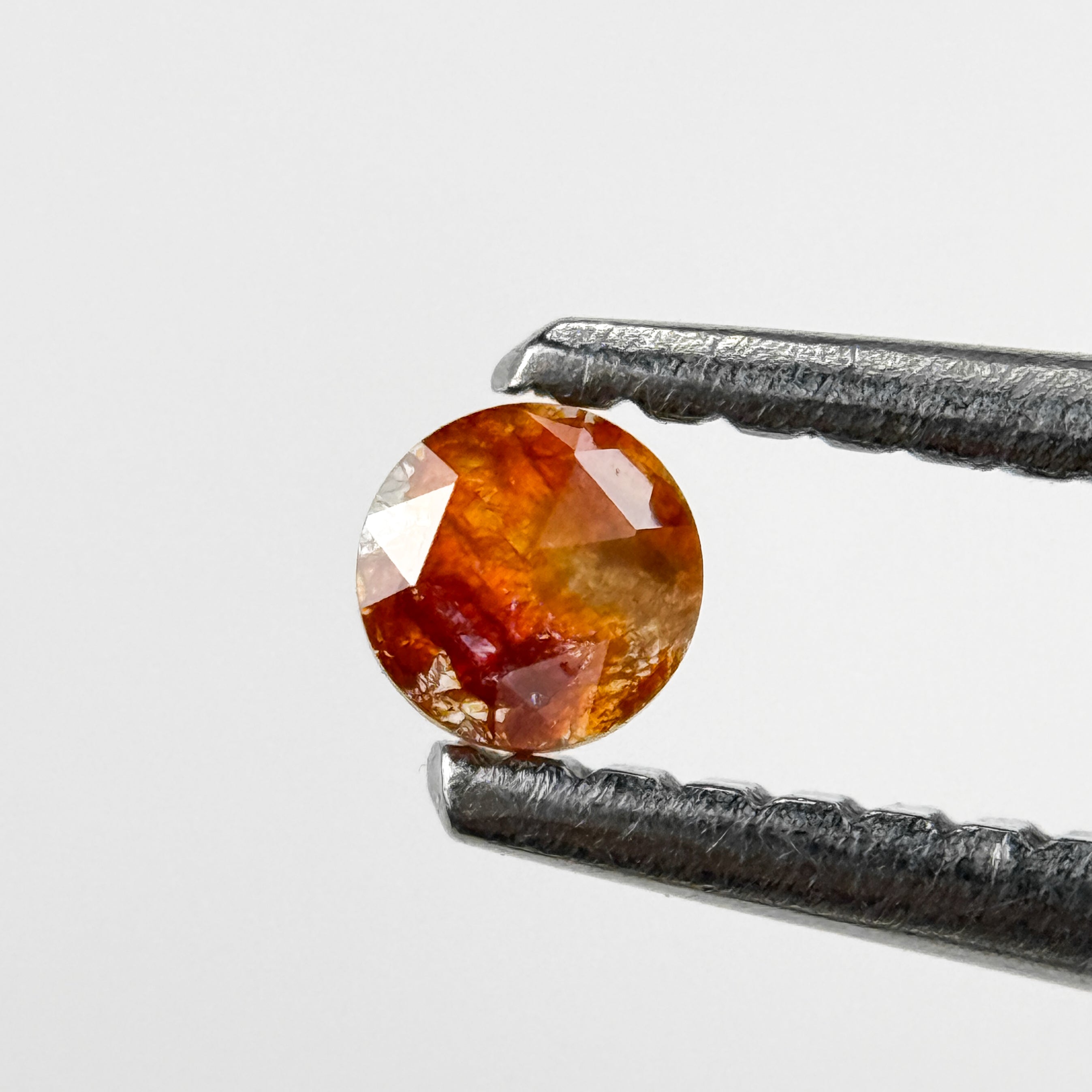 0.15 Ct Round Rose Cut Reddish Natural Fancy Diamond