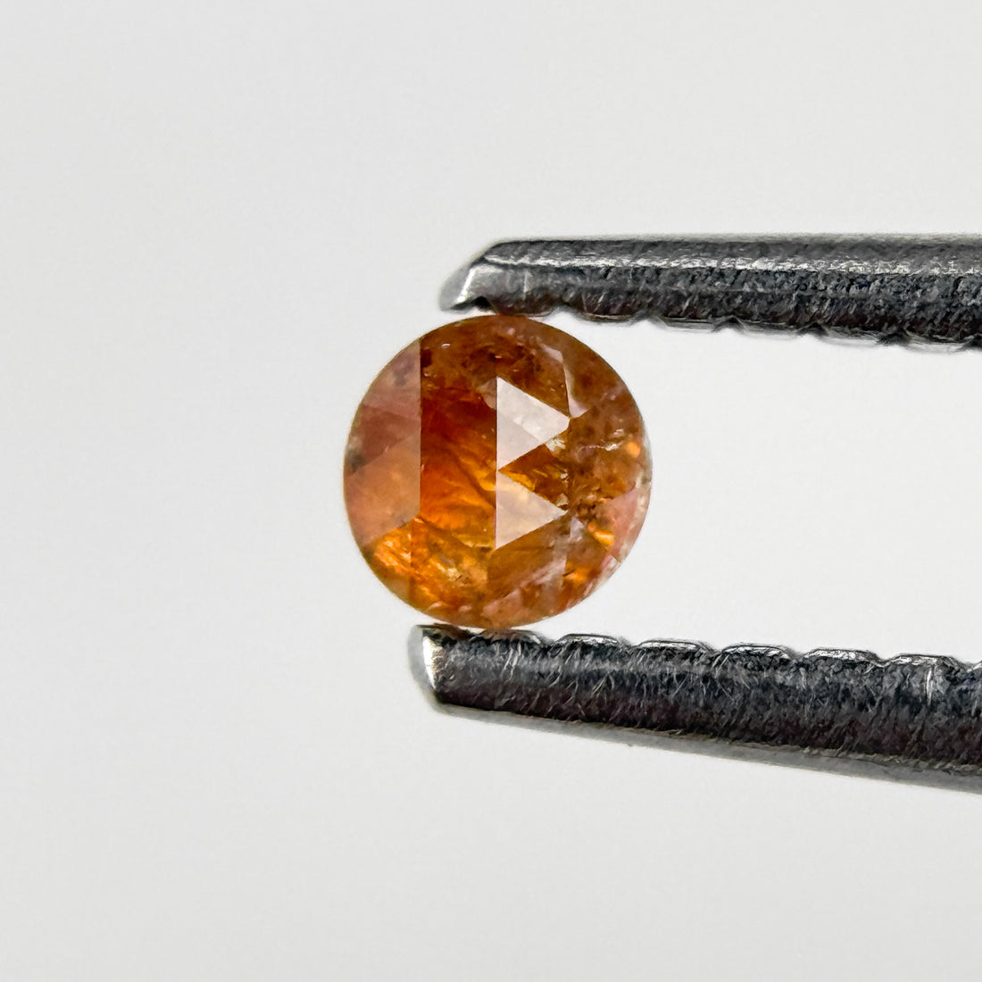 0.15 Ct Round Rose Cut Reddish Natural Fancy Diamond