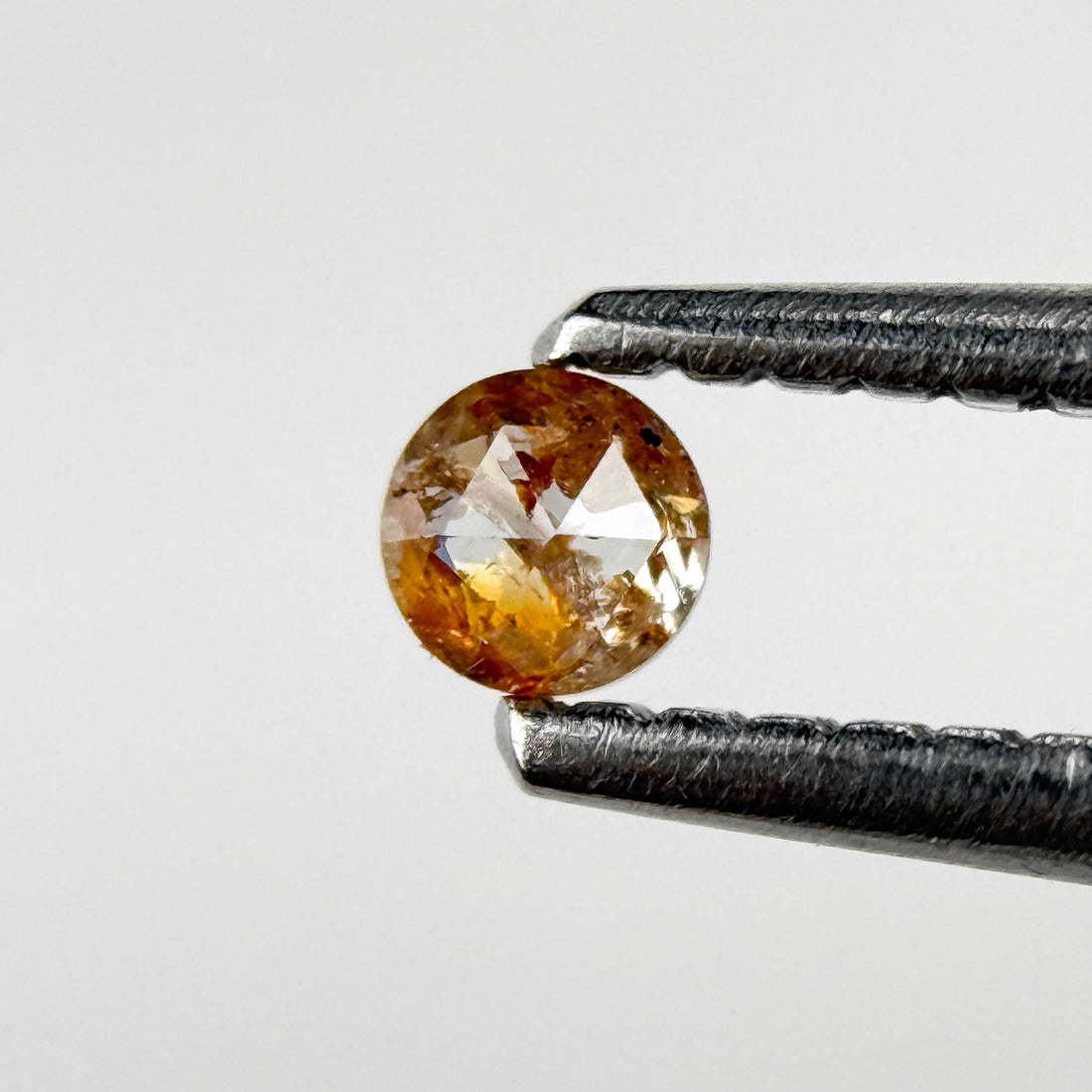 0.15 Ct Round Rose Cut Reddish Natural Fancy Diamond