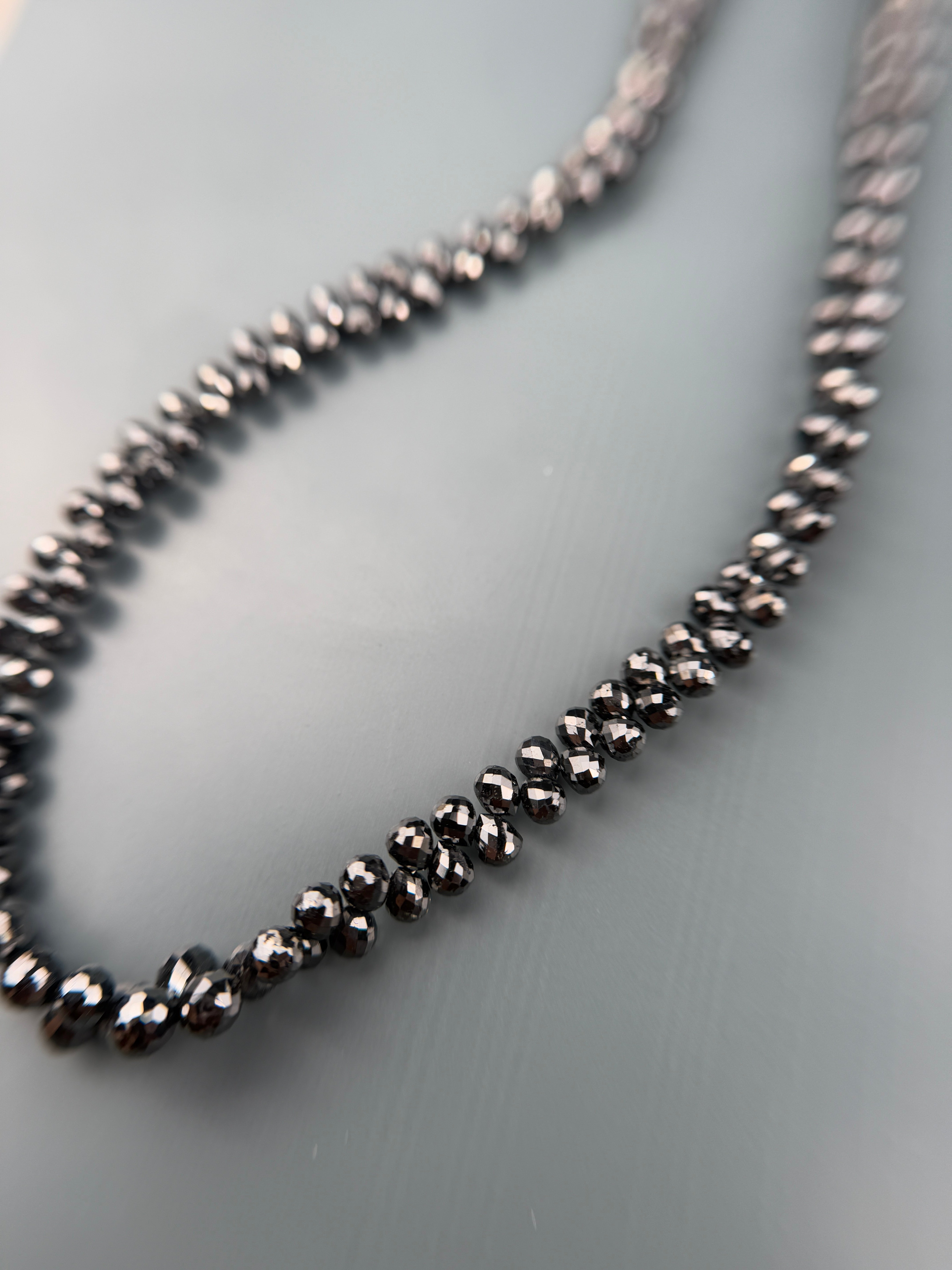 3 to 4 MM Round Beads Rose Cut Black Natural Polished Diamond