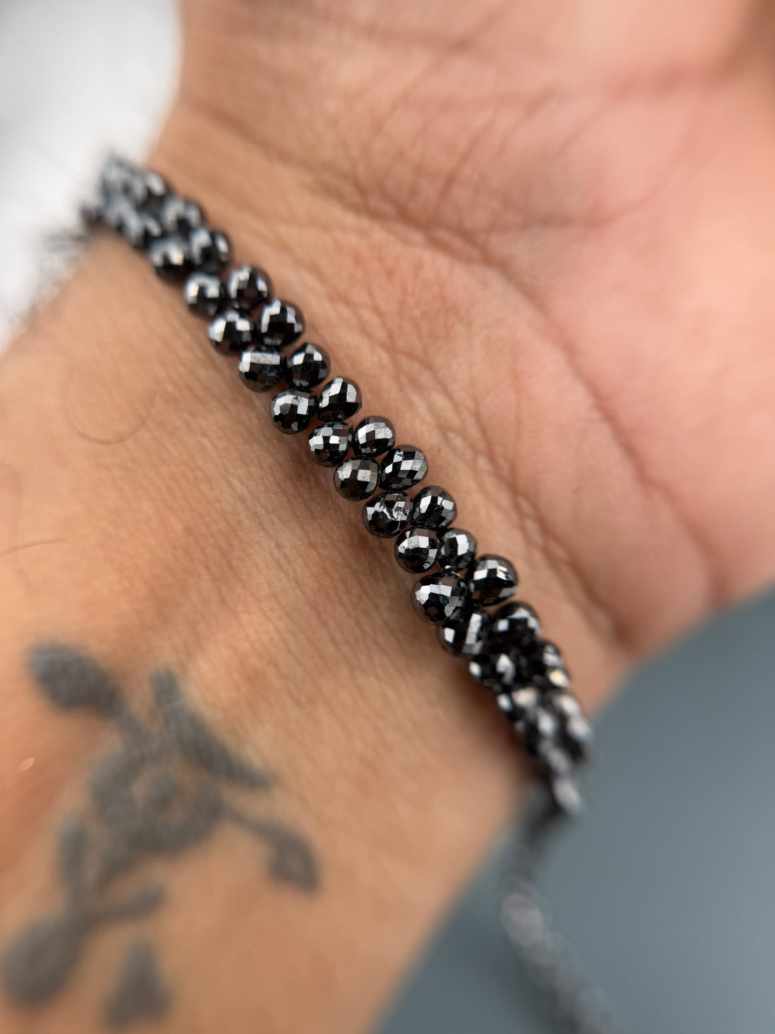 3 to 4 MM Round Beads Rose Cut Black Natural Polished Diamond