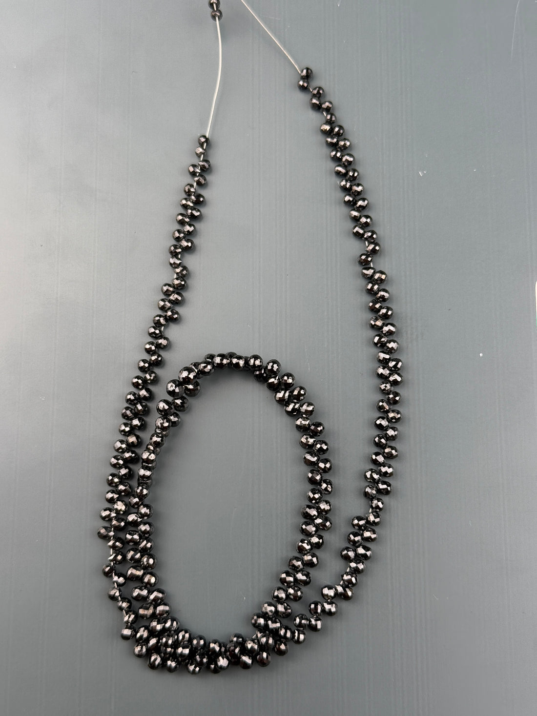 3 to 4 MM Round Beads Rose Cut Black Natural Polished Diamond
