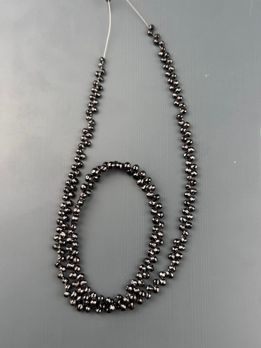 3 to 4 MM Round Beads Rose Cut Black Natural Polished Diamond
