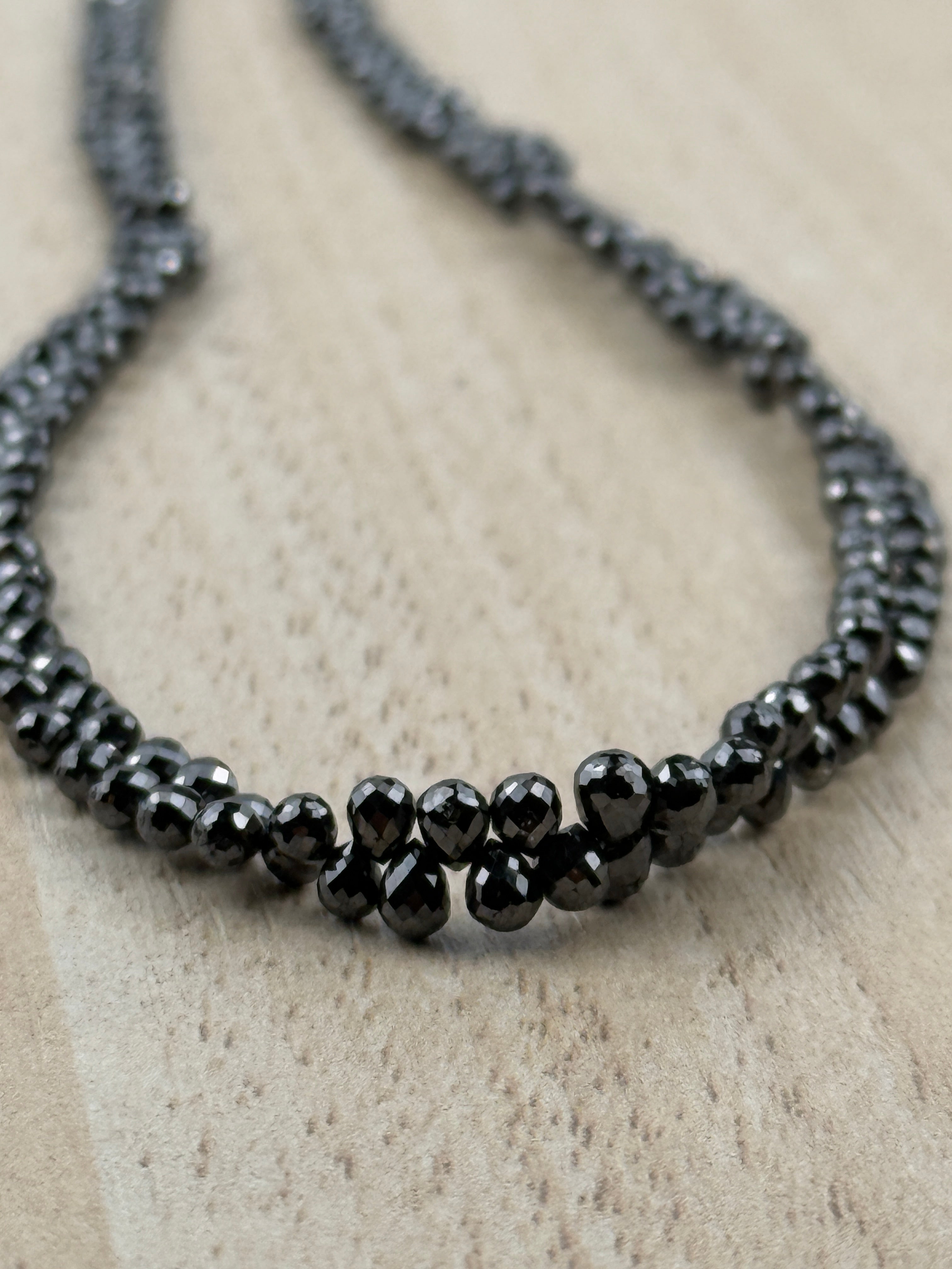 3 to 4 MM Round Beads Rose Cut Black Natural Polished Diamond