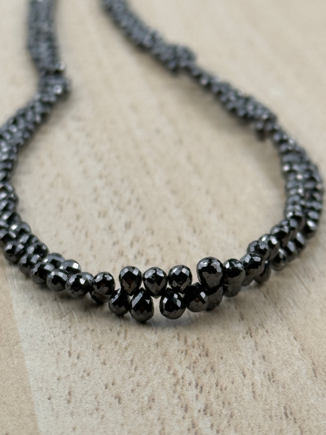 3 to 4 MM Round Beads Rose Cut Black Natural Polished Diamond