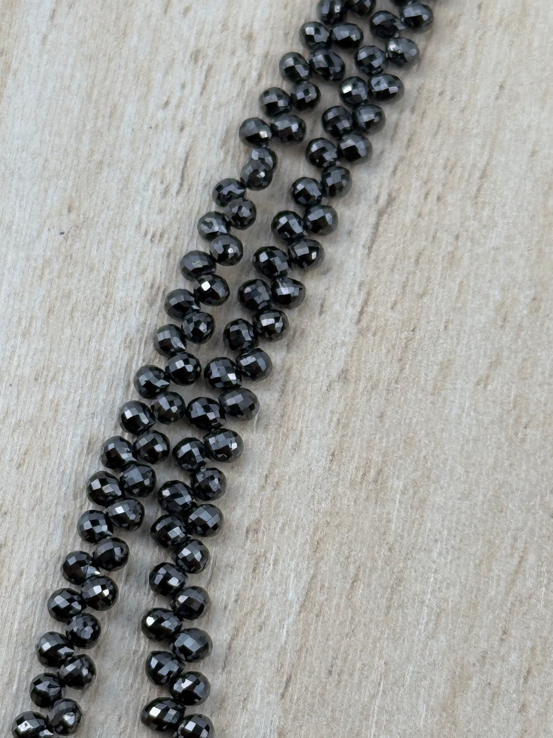 3 to 4 MM Round Beads Rose Cut Black Natural Polished Diamond