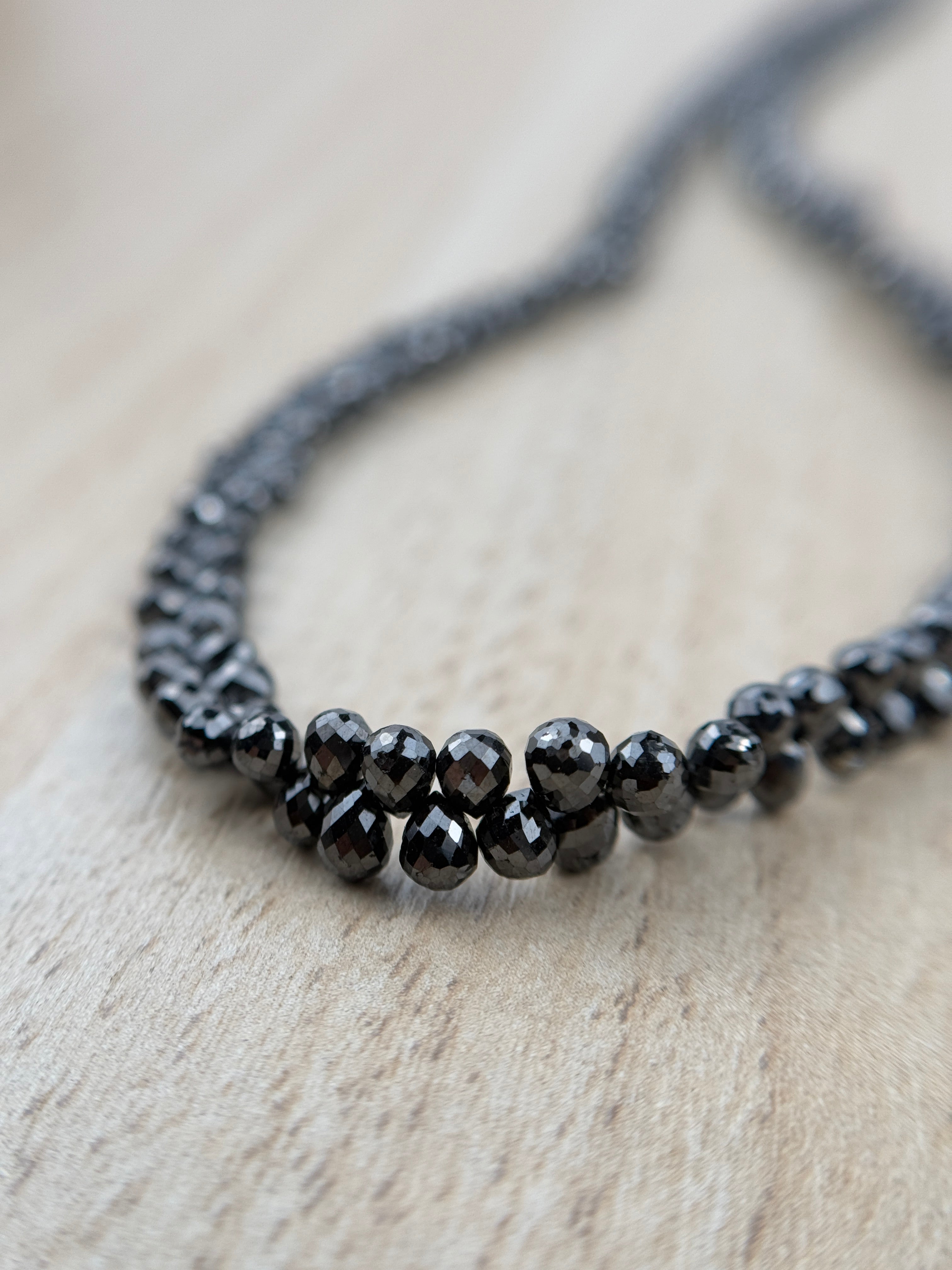 3 to 4 MM Round Beads Rose Cut Black Natural Polished Diamond