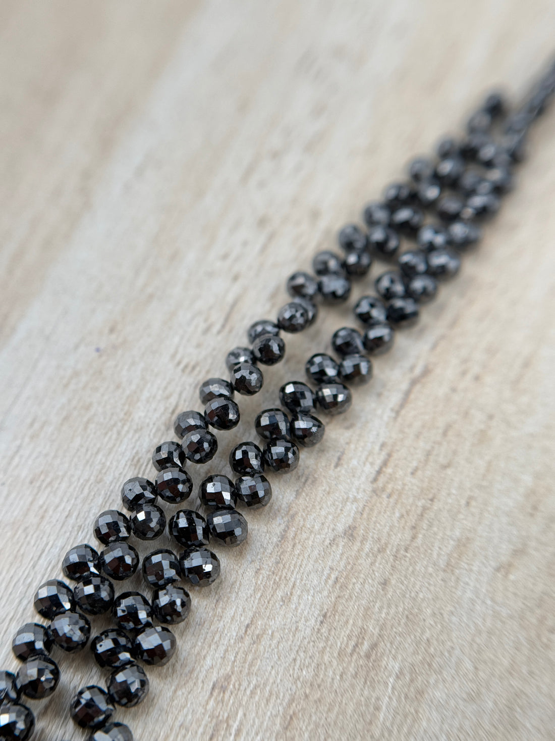3 to 4 MM Round Beads Rose Cut Black Natural Polished Diamond