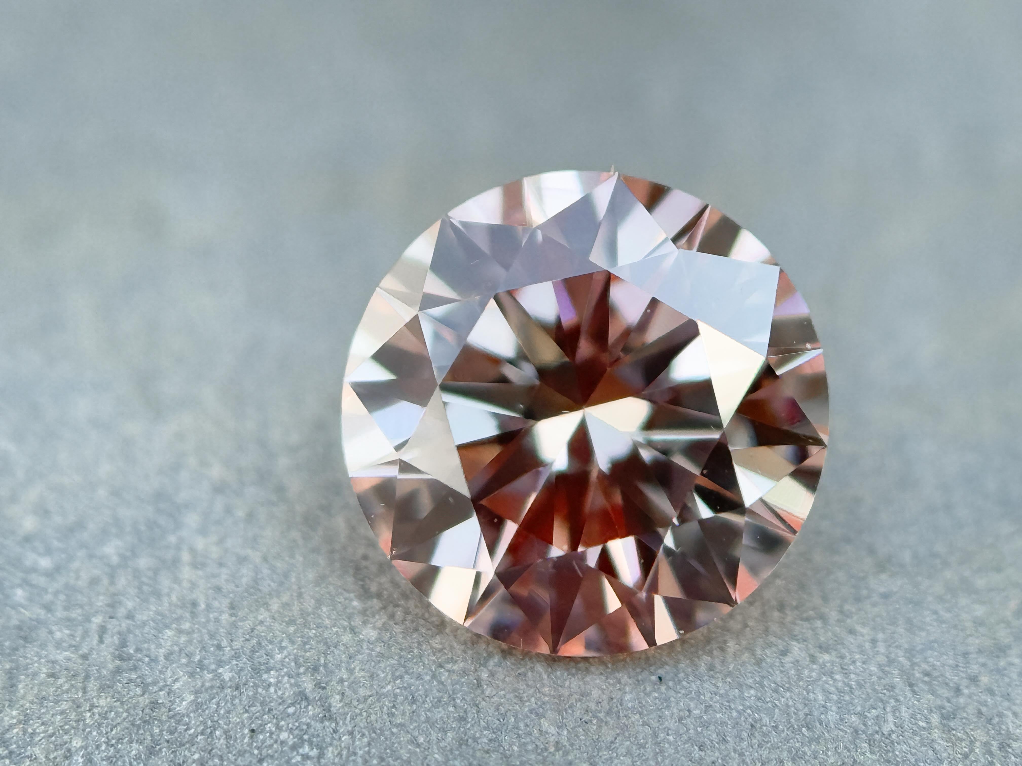 1.13 Ct Round Rose Cut Grey Natural Salt and Pepper Diamond