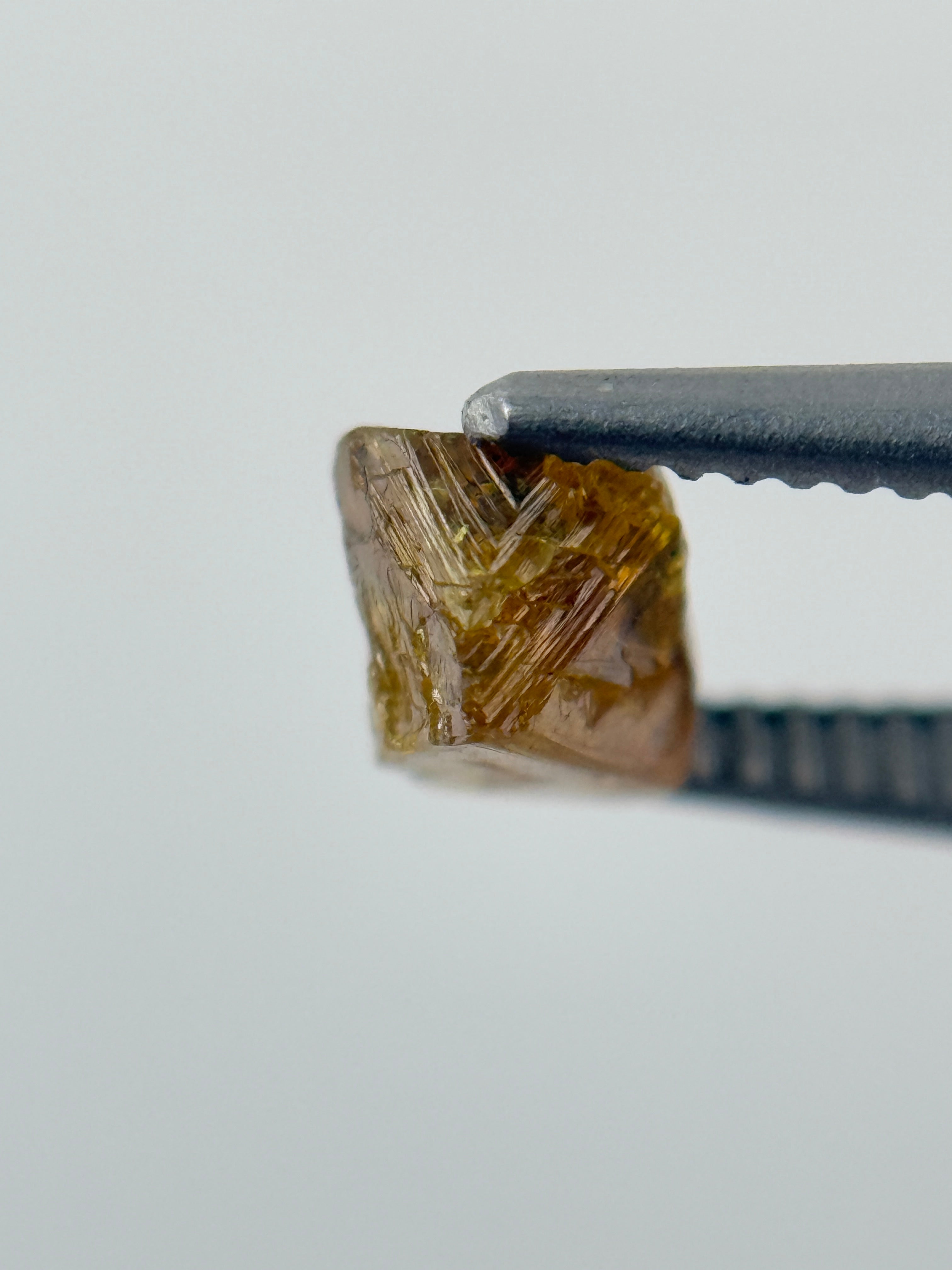 1.00 Ct Rough Rose Cut Yellow and Green Natural Fancy Diamond