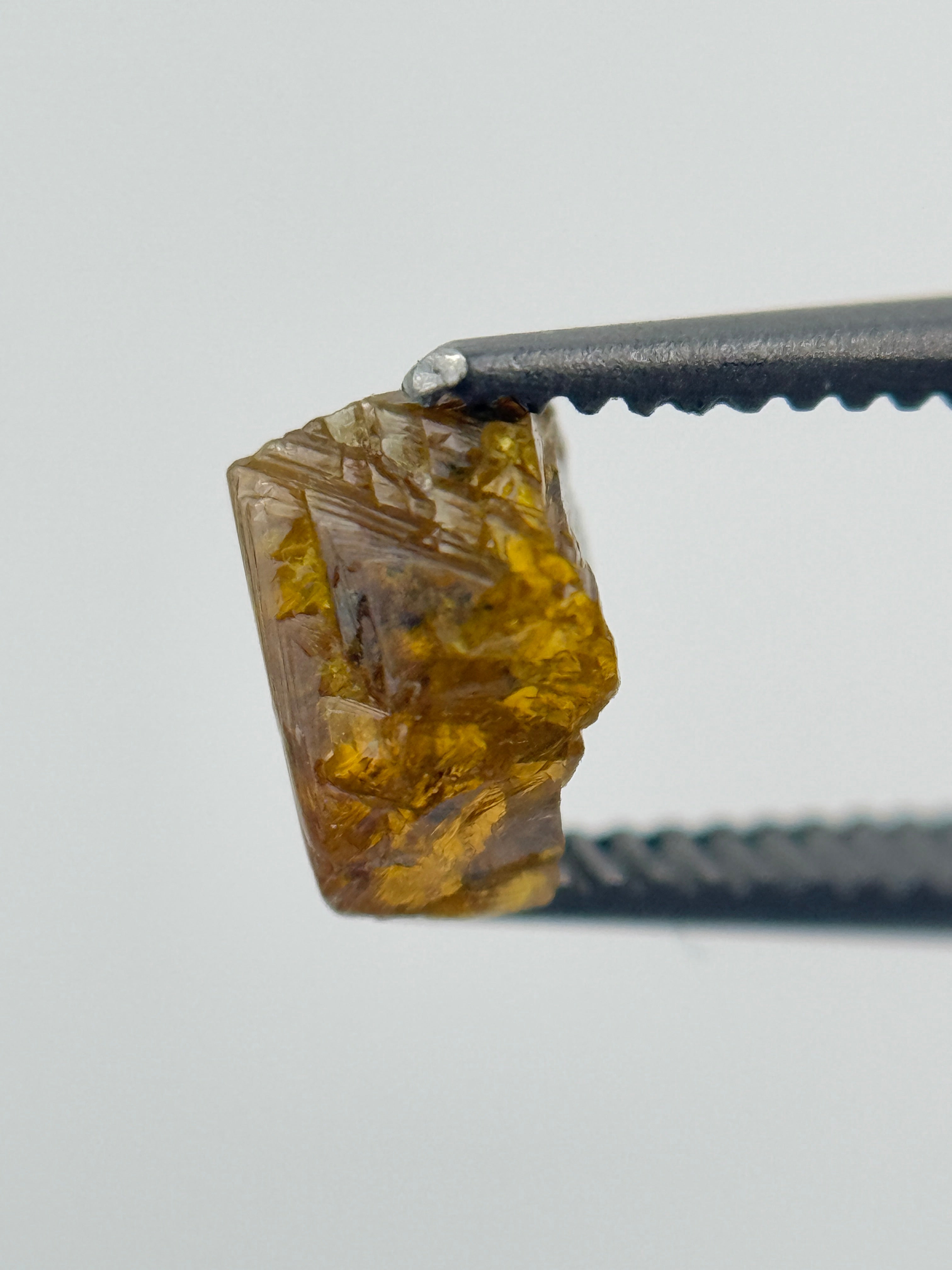 1.00 Ct Rough Rose Cut Yellow and Green Natural Fancy Diamond
