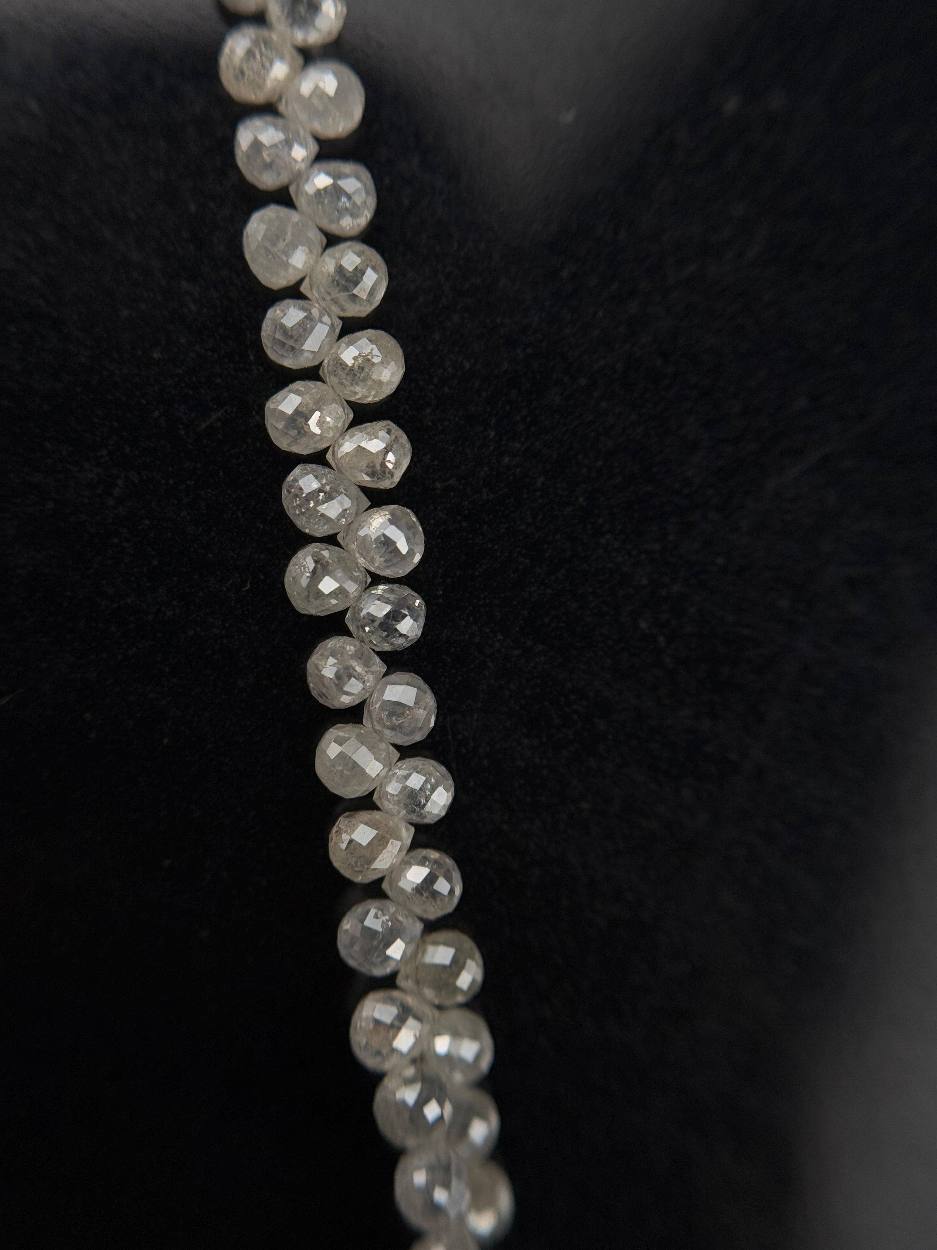 3 to 4 MM Round Beads Rose Cut White Natural Polished Diamond