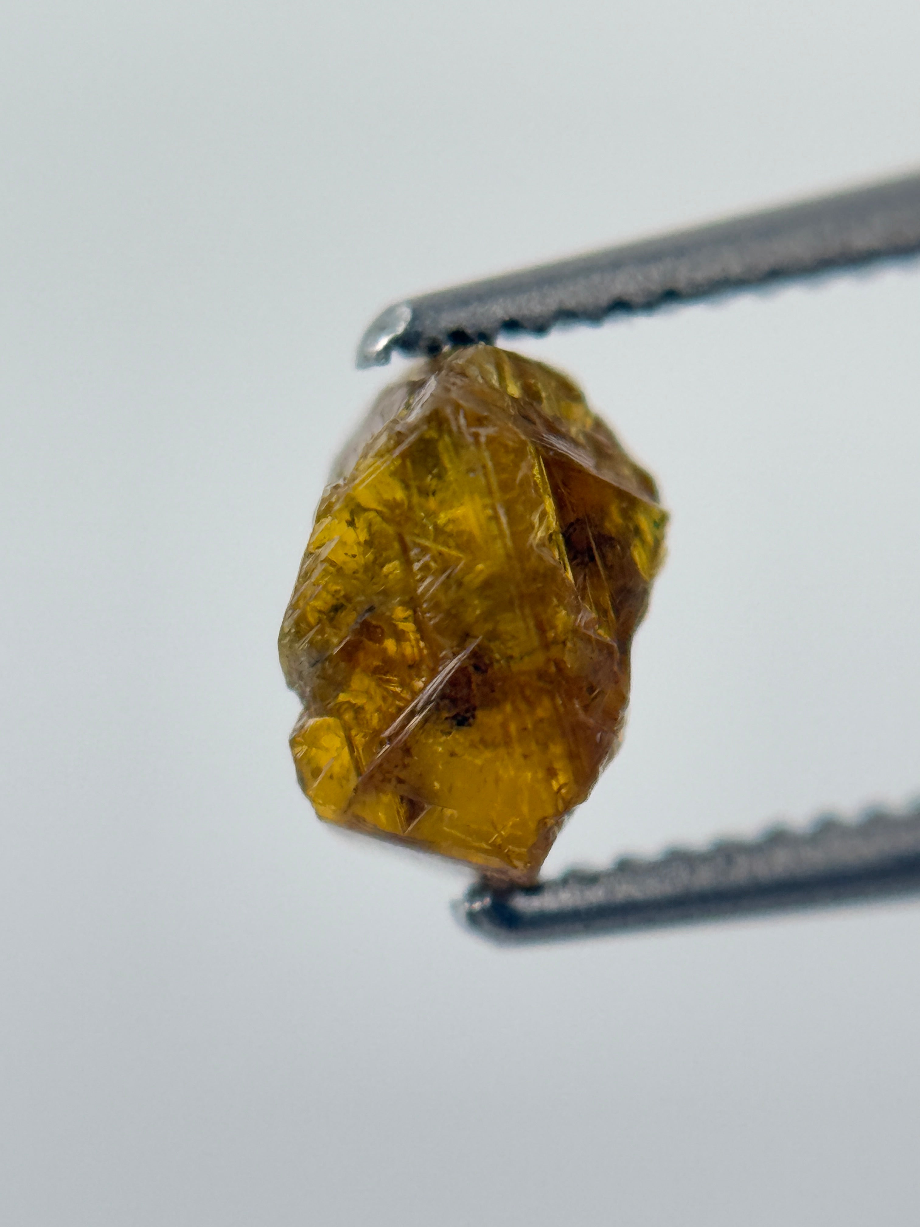1.00 Ct Rough Rose Cut Yellow and Green Natural Fancy Diamond