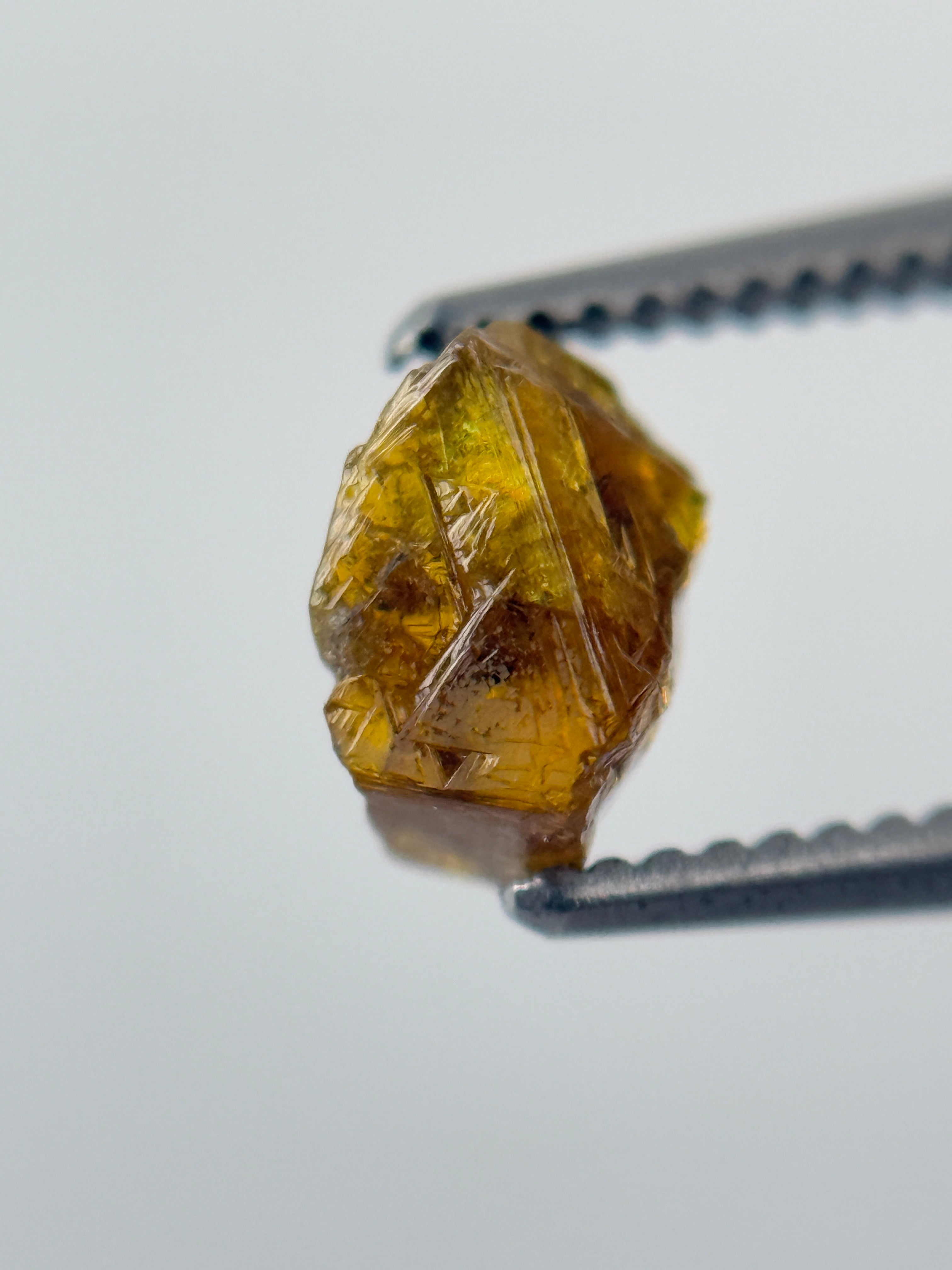 1.00 Ct Rough Rose Cut Yellow and Green Natural Fancy Diamond