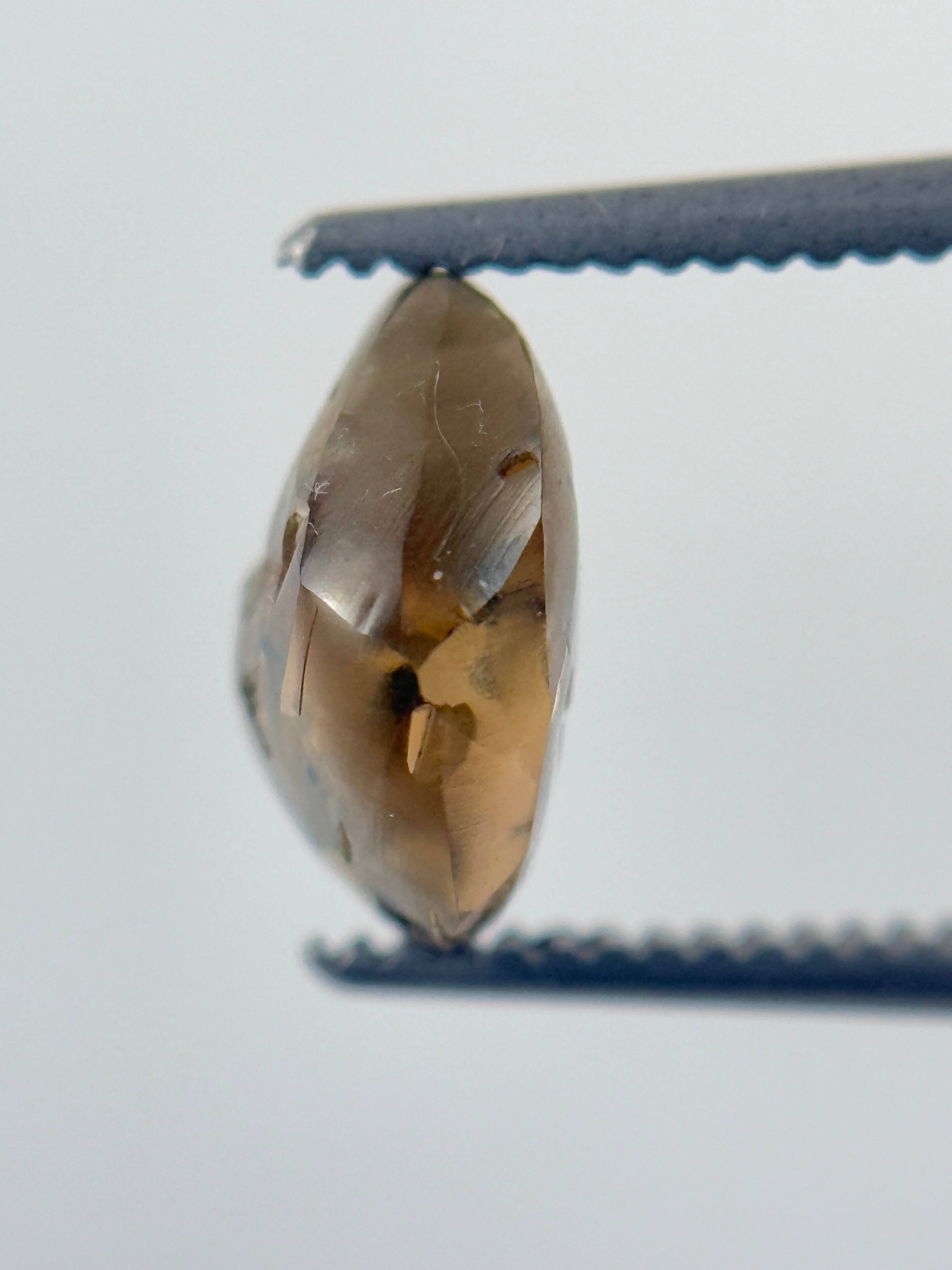 1.88 Ct Rough Rose Cut Yellow and Grey Natural Fancy Diamond