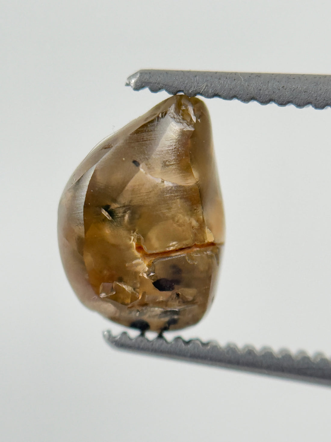 1.88 Ct Rough Rose Cut Yellow and Grey Natural Fancy Diamond