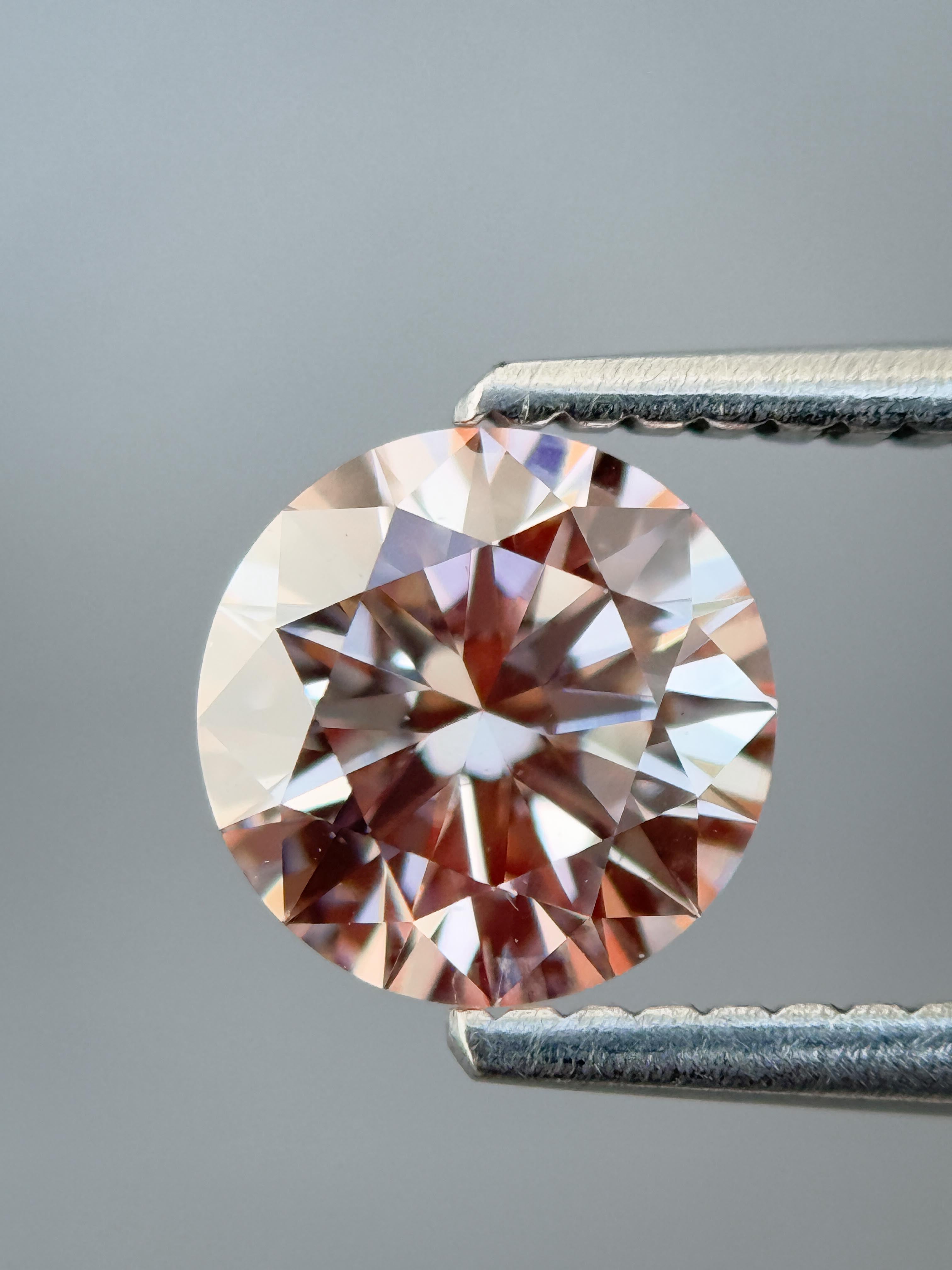 1.13 Ct Round Rose Cut Grey Natural Salt and Pepper Diamond
