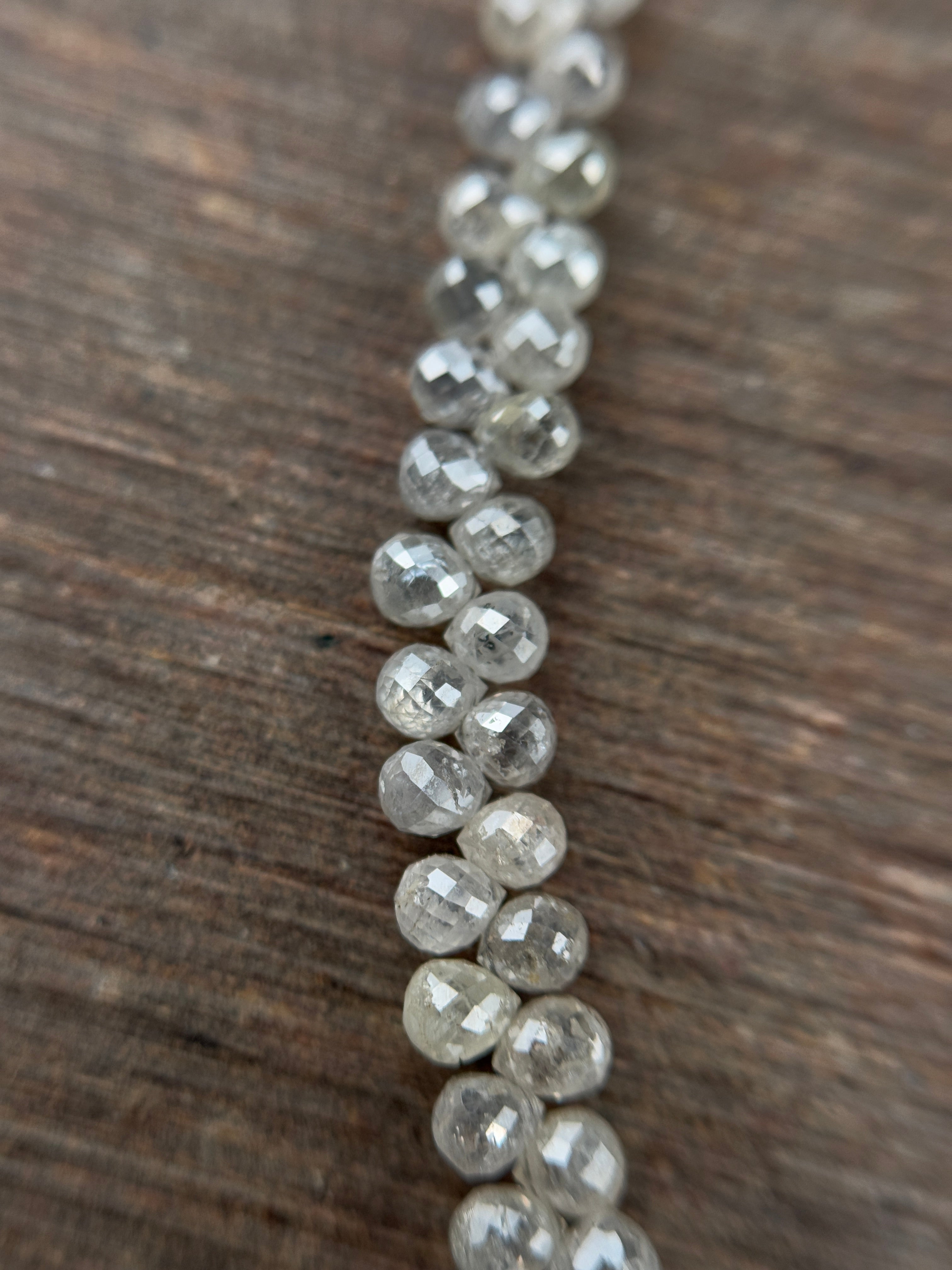 3 to 4 MM Round Beads Rose Cut White Natural Polished Diamond